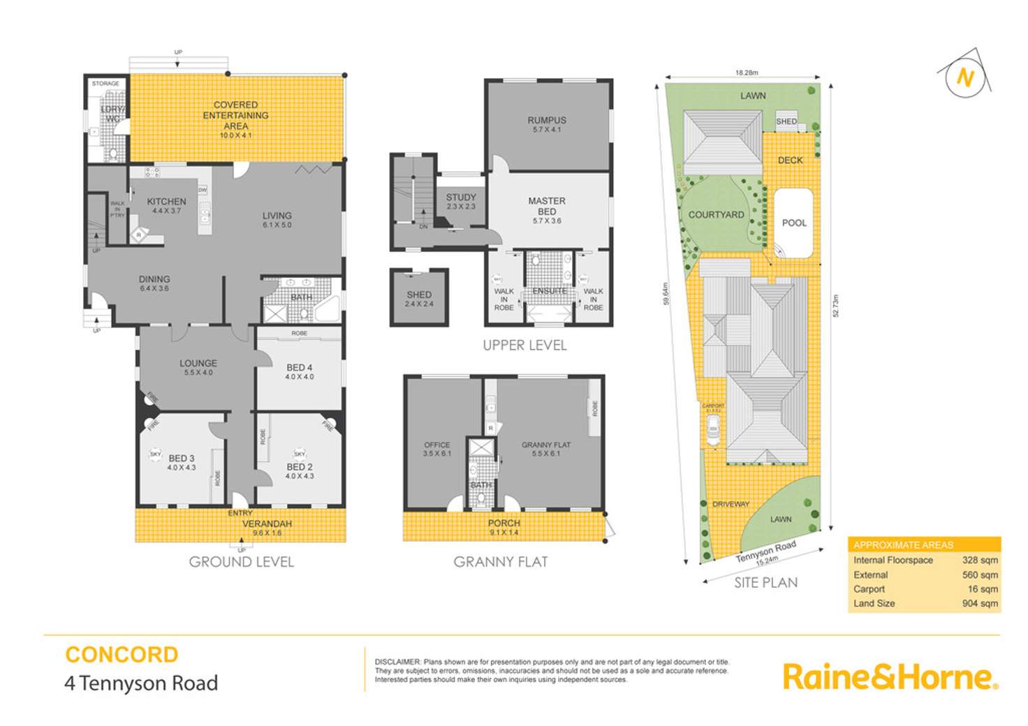 Floorplan of Homely house listing, 4 Tennyson Road, Concord NSW 2137