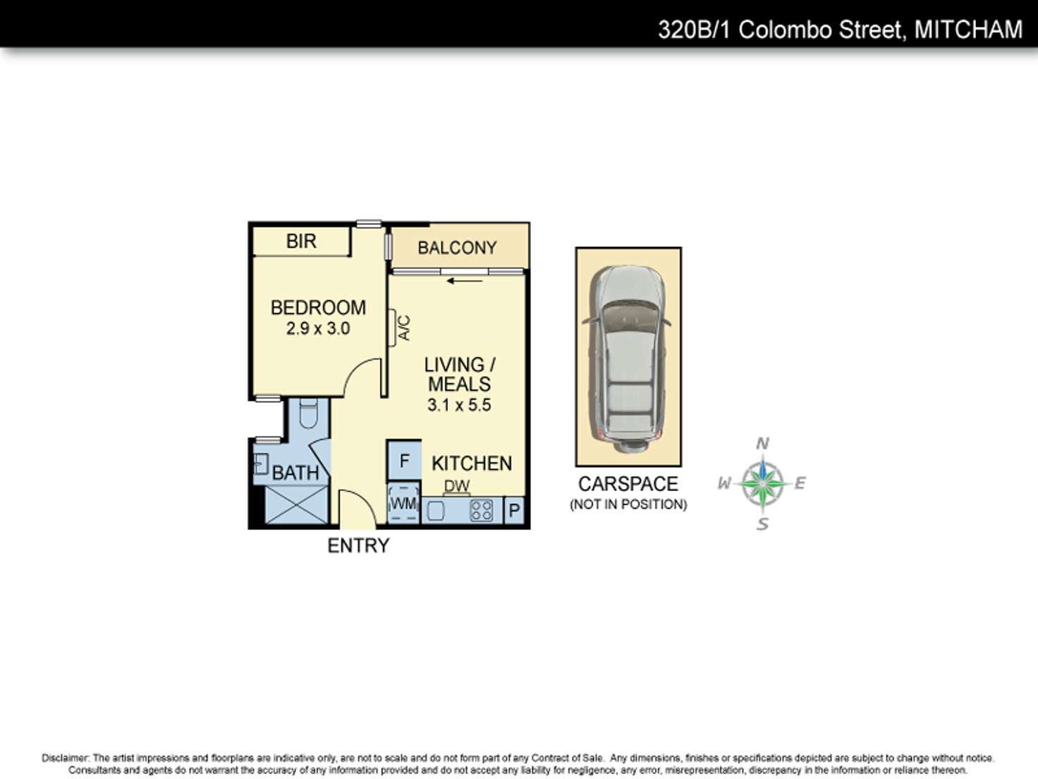 Floorplan of Homely apartment listing, 1/320B Colombo Street, Mitcham VIC 3132