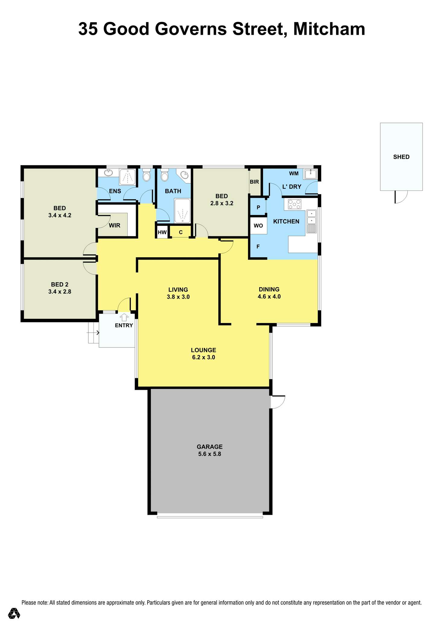 Floorplan of Homely house listing, 35 GOOD GOVERNS STREET, Mitcham VIC 3132