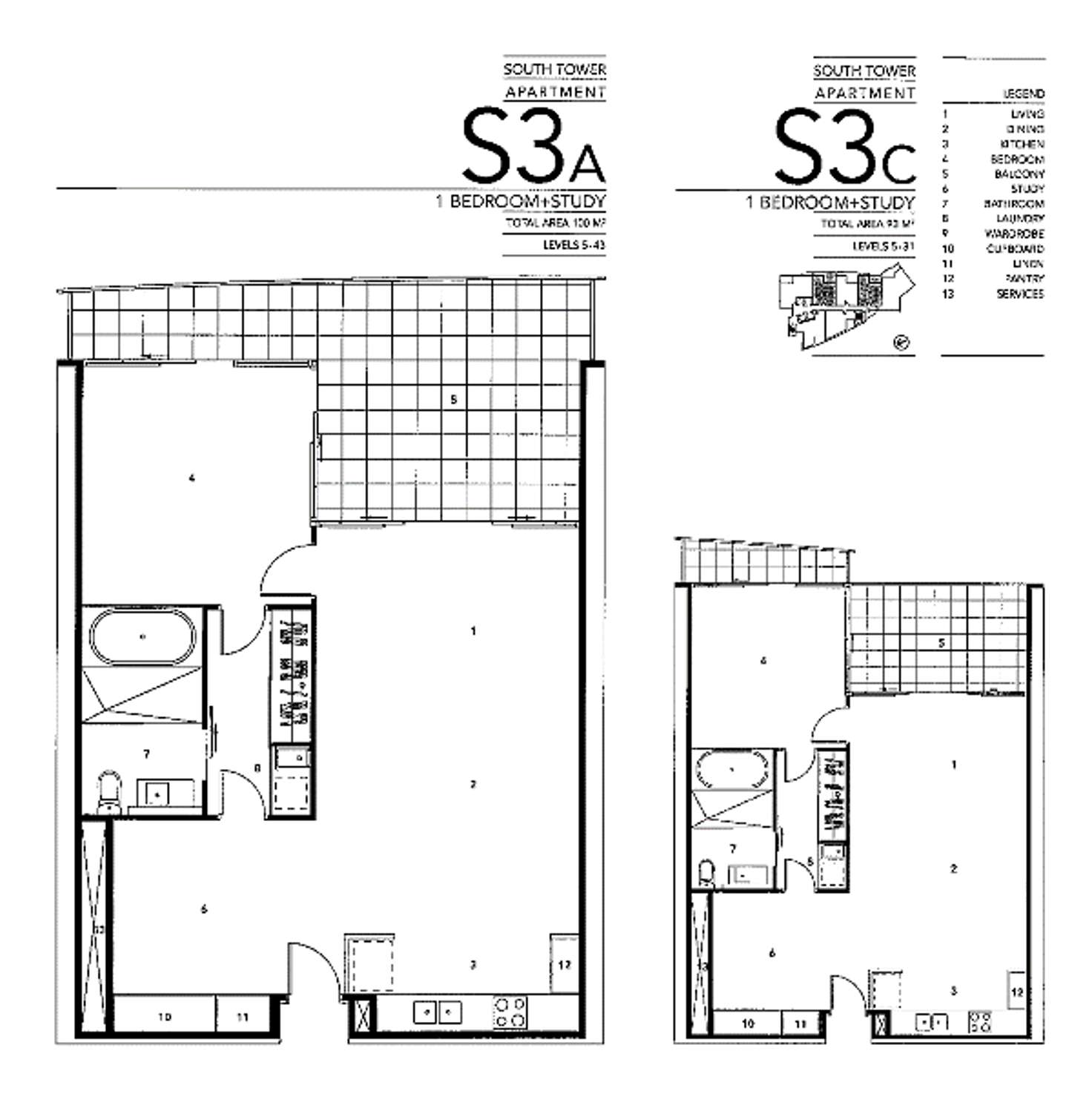 Floorplan of Homely apartment listing, Unit 1112 'Circle on Cavill' 9 Ferny Avenue, Surfers Paradise QLD 4217