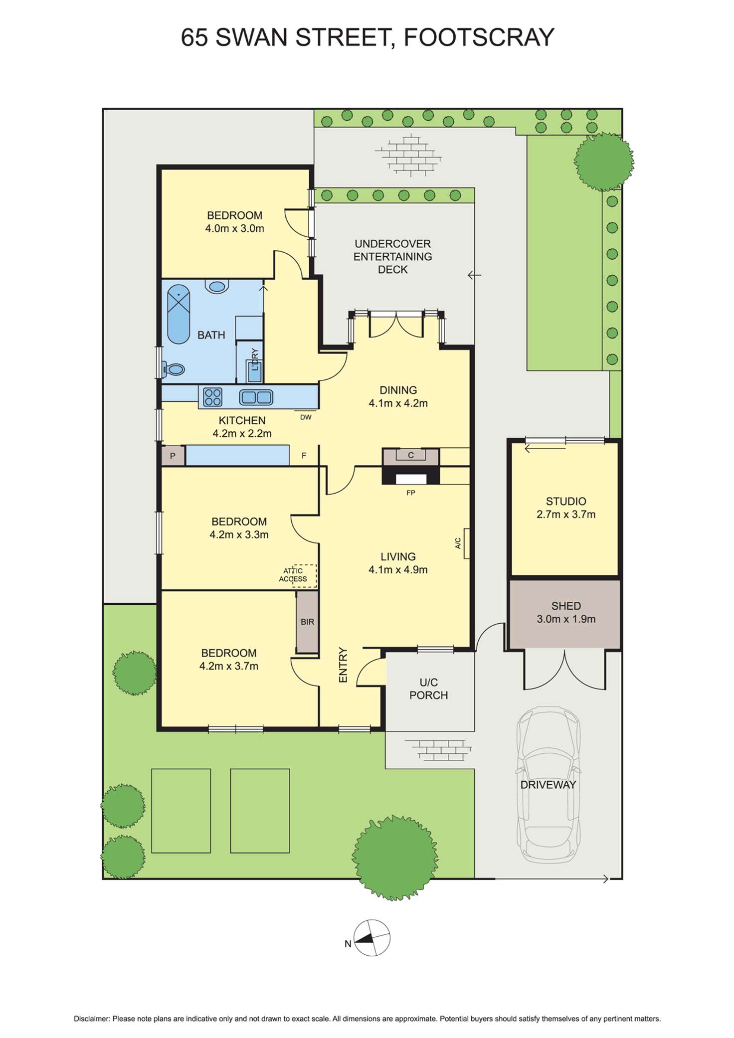 Floorplan of Homely house listing, 65 Swan Street, Footscray VIC 3011