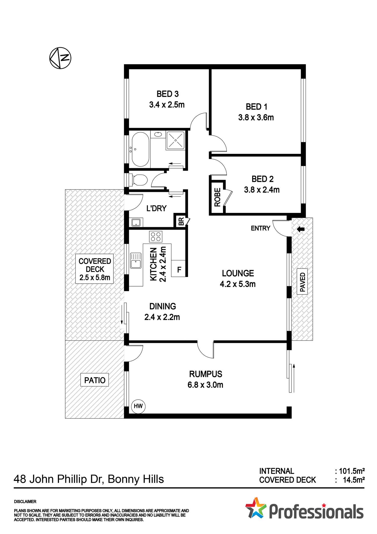 Floorplan of Homely house listing, 48 John Phillip Drive, Bonny Hills NSW 2445