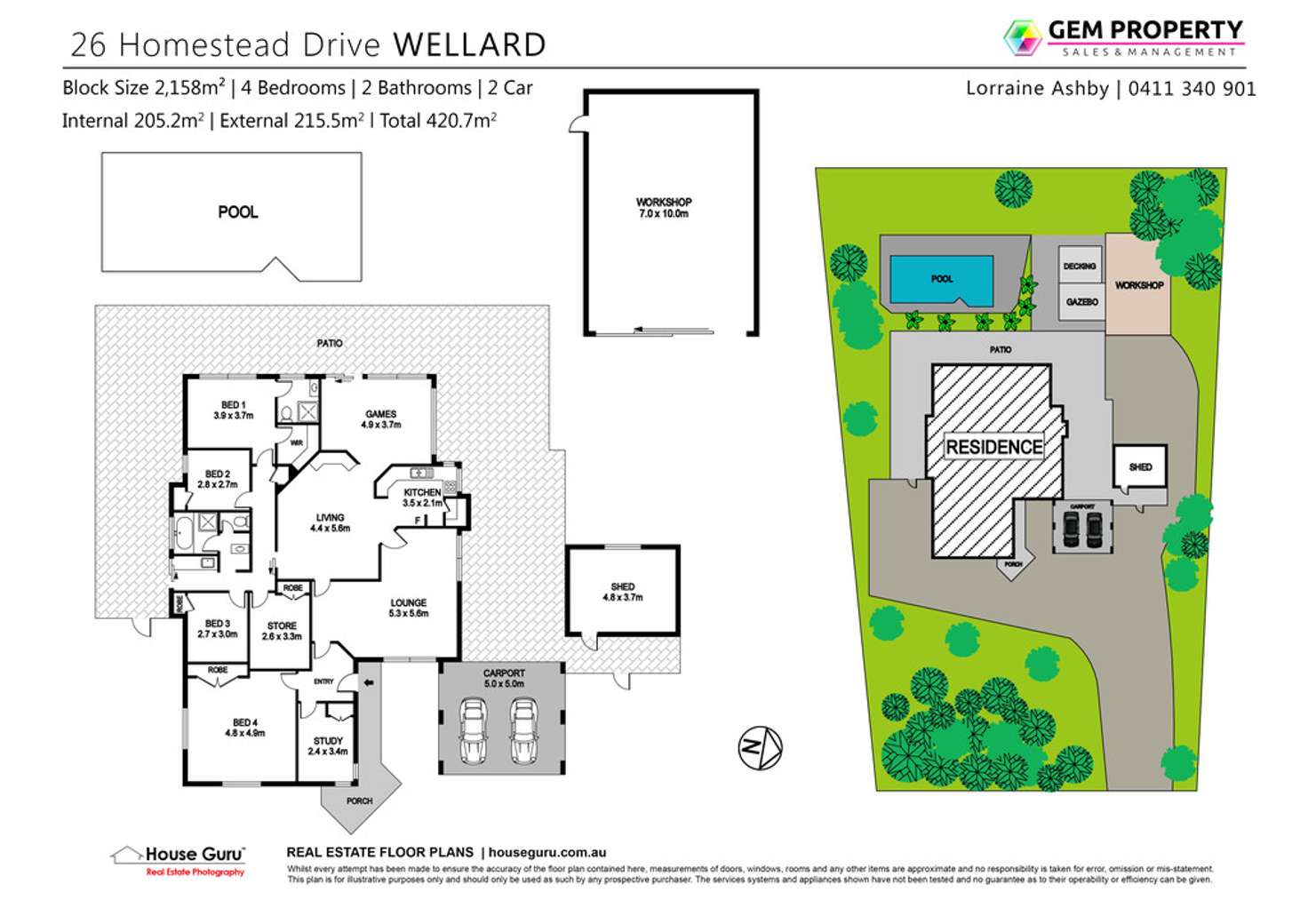 Floorplan of Homely house listing, 26 Homestead Drive, Wellard WA 6170