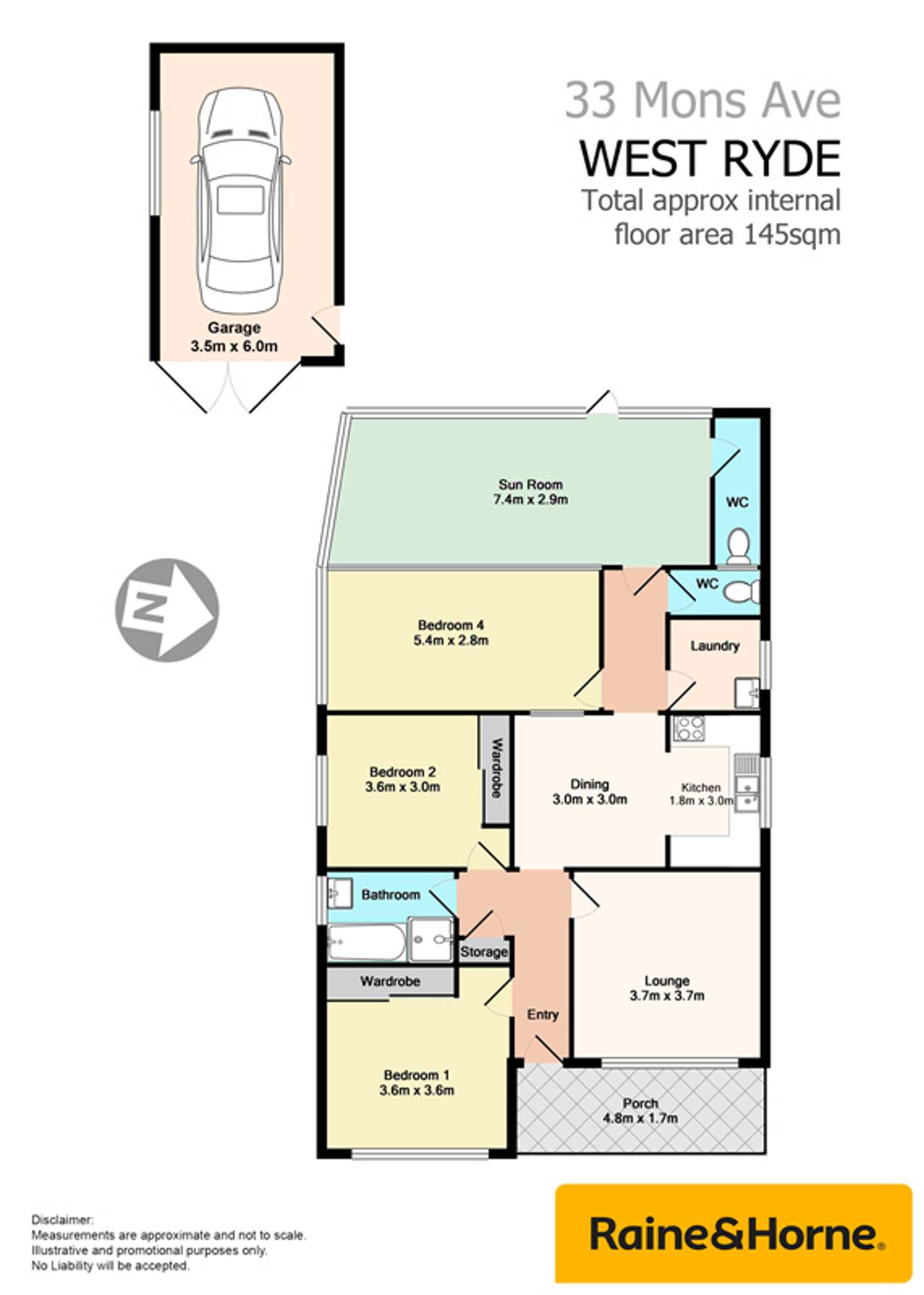 Floorplan of Homely house listing, 33 Mons Ave, West Ryde NSW 2114