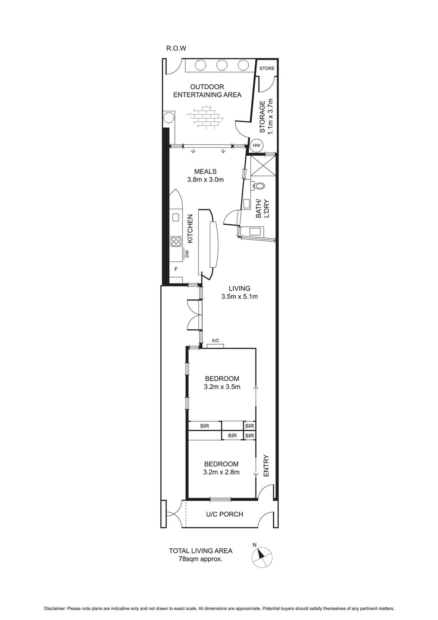 Floorplan of Homely house listing, 107 Danks Street, Albert Park VIC 3206