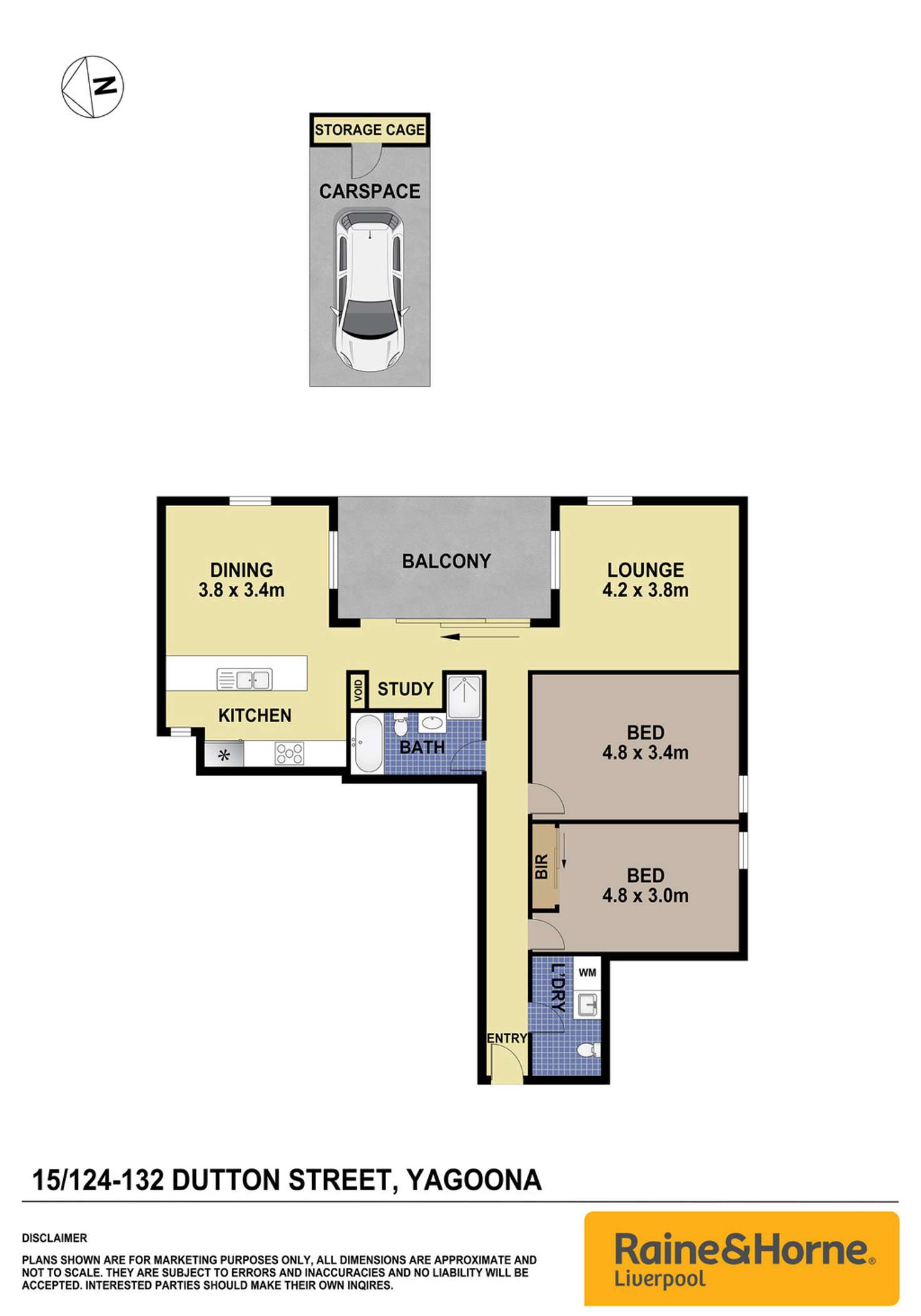 Floorplan of Homely unit listing, 15/124 Dutton Street, Yagoona NSW 2199