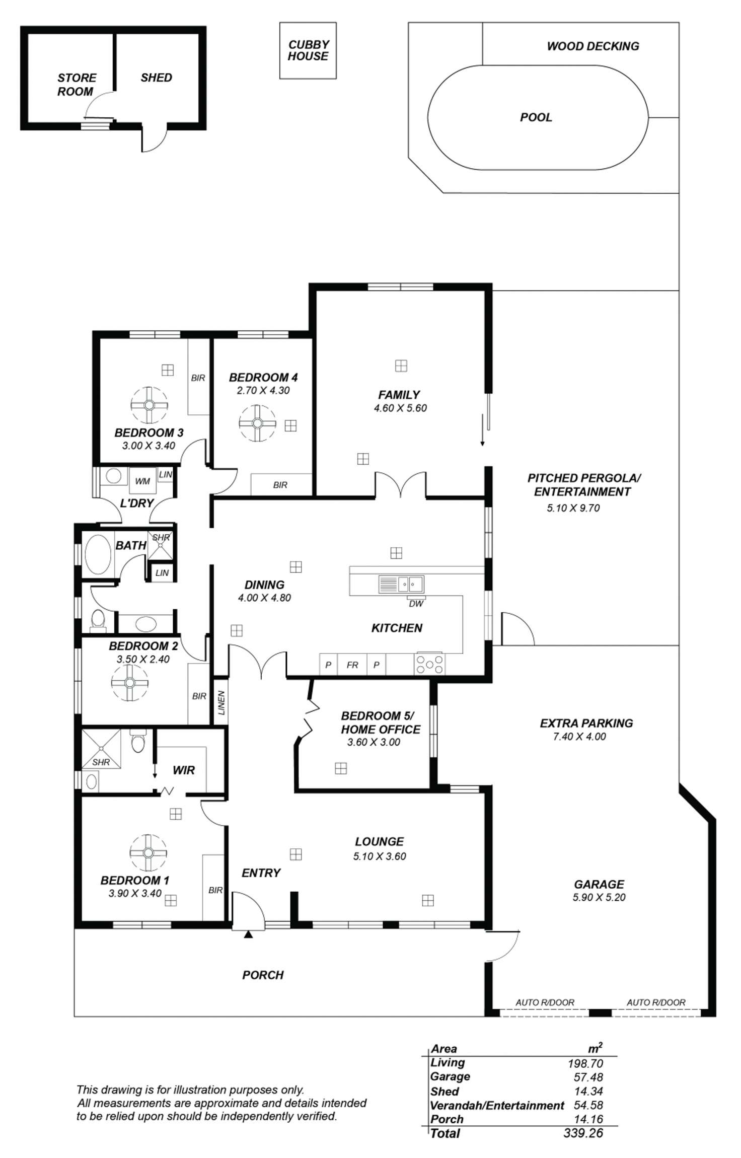 Floorplan of Homely house listing, 10 Mona Court, Modbury Heights SA 5092