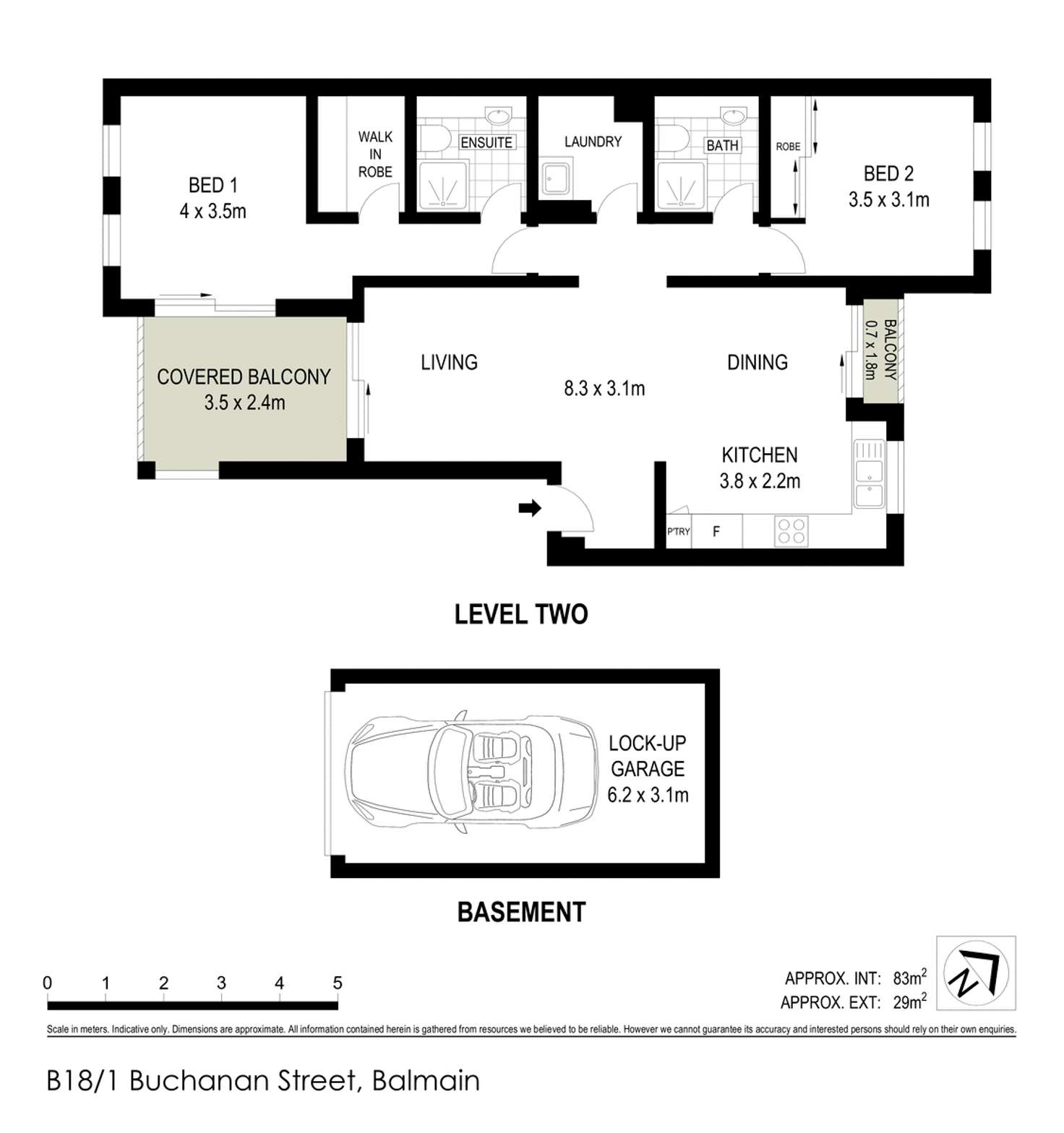 Floorplan of Homely apartment listing, B18, 1 Buchanan Street, Balmain NSW 2041