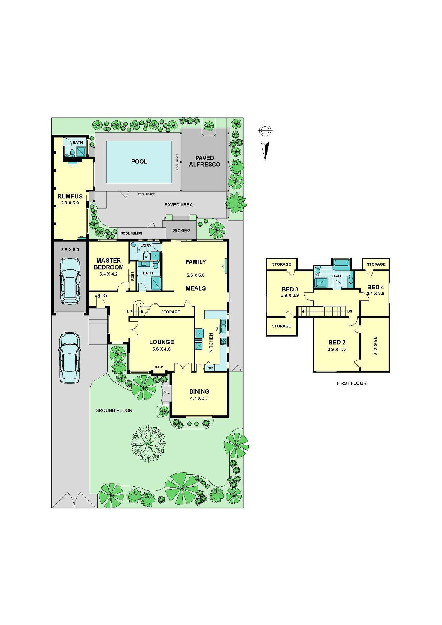 Floorplan of Homely house listing, 14 Wickham Grove, Strathmore VIC 3041