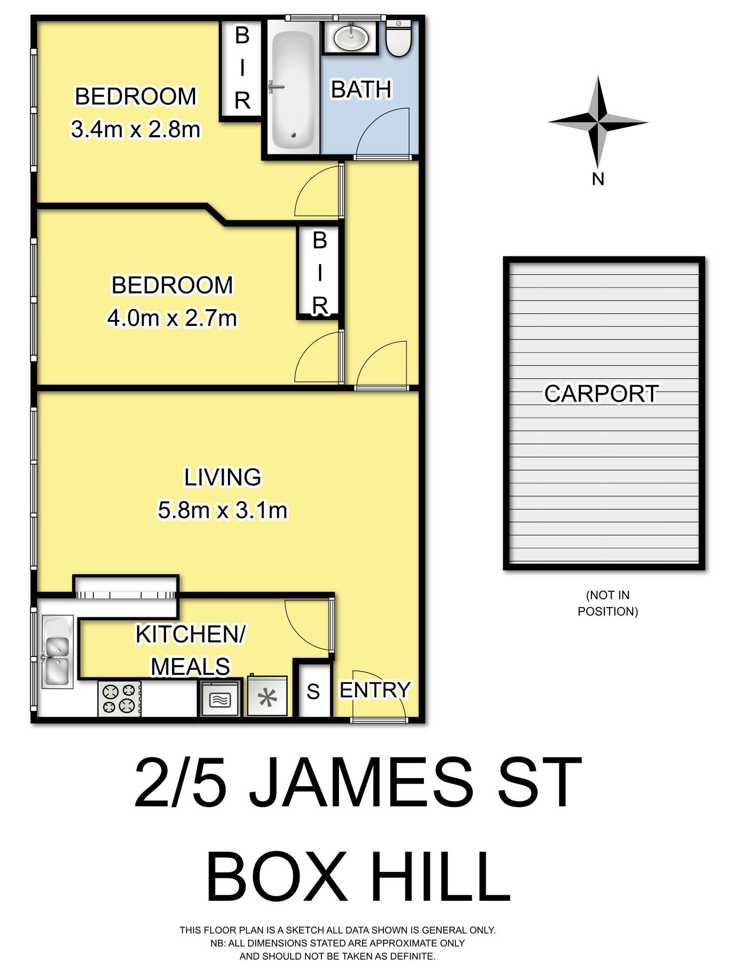 Floorplan of Homely apartment listing, 2/5 James Street, Box Hill VIC 3128