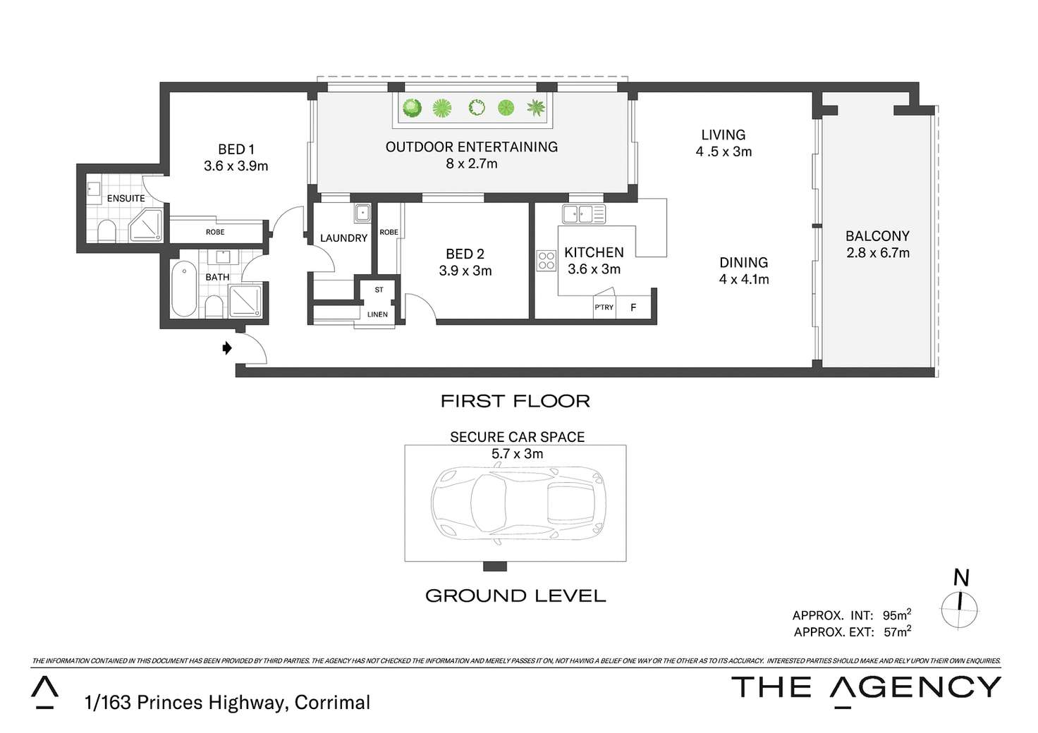 Floorplan of Homely apartment listing, 1/163 Princes Highway, Corrimal NSW 2518