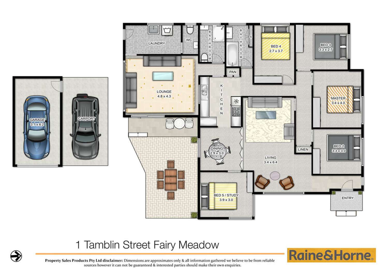 Floorplan of Homely house listing, 1 Tamblin Street, Fairy Meadow NSW 2519