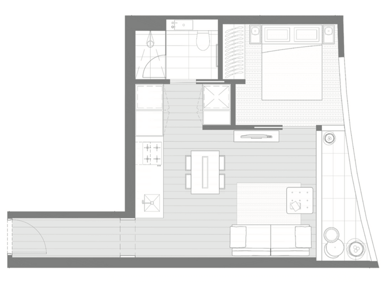 Floorplan of Homely apartment listing, 1506/135 A'Beckett St, Melbourne VIC 3000