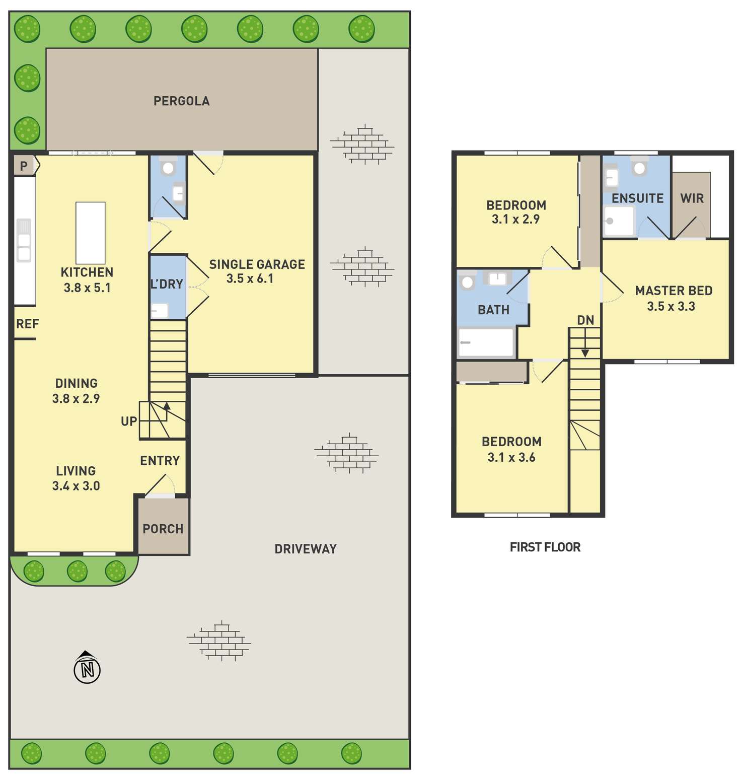 Floorplan of Homely house listing, 3/43 Riddell Street, Westmeadows VIC 3049