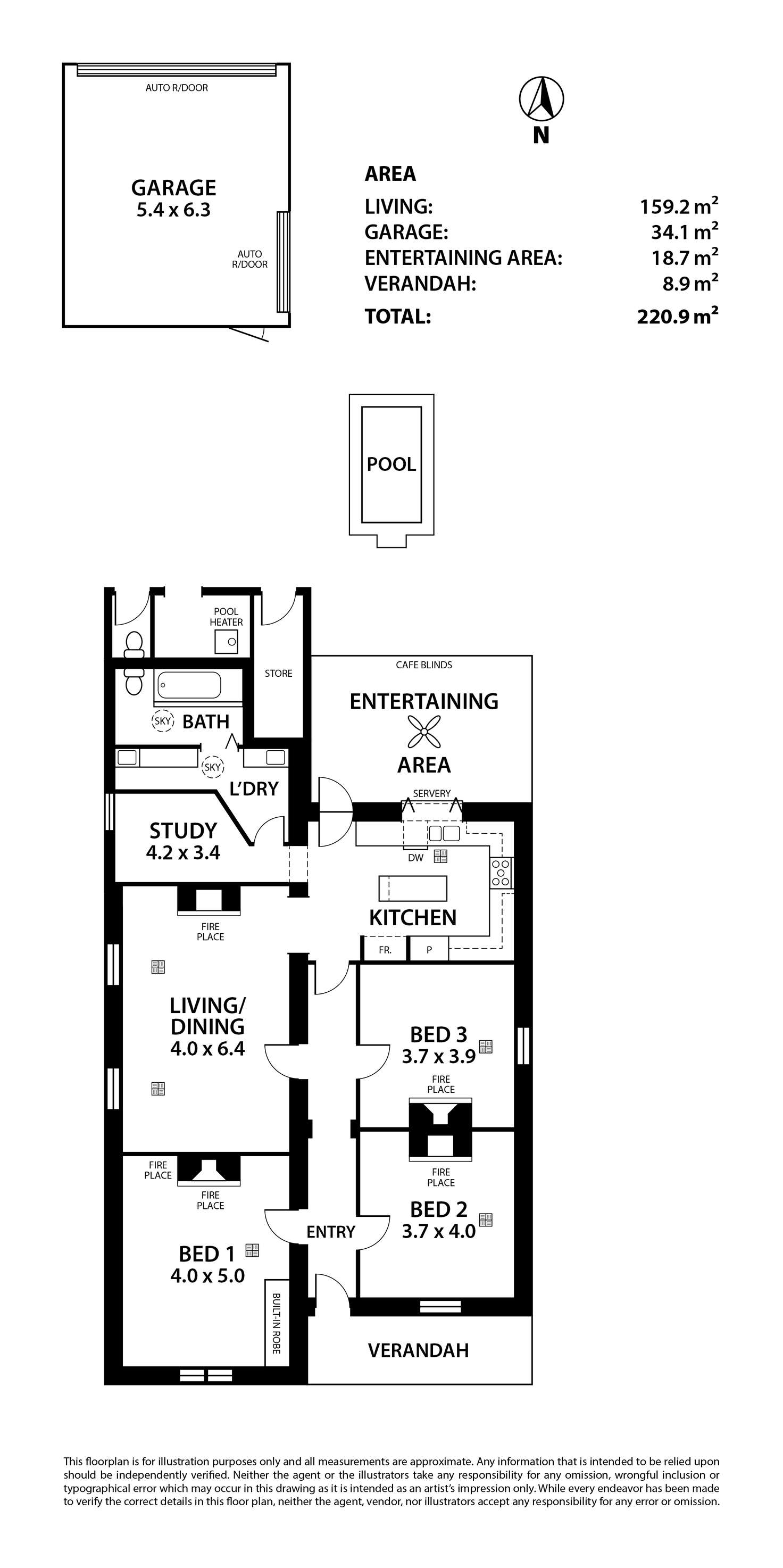 Floorplan of Homely house listing, 24 Esmond Street, Hyde Park SA 5061