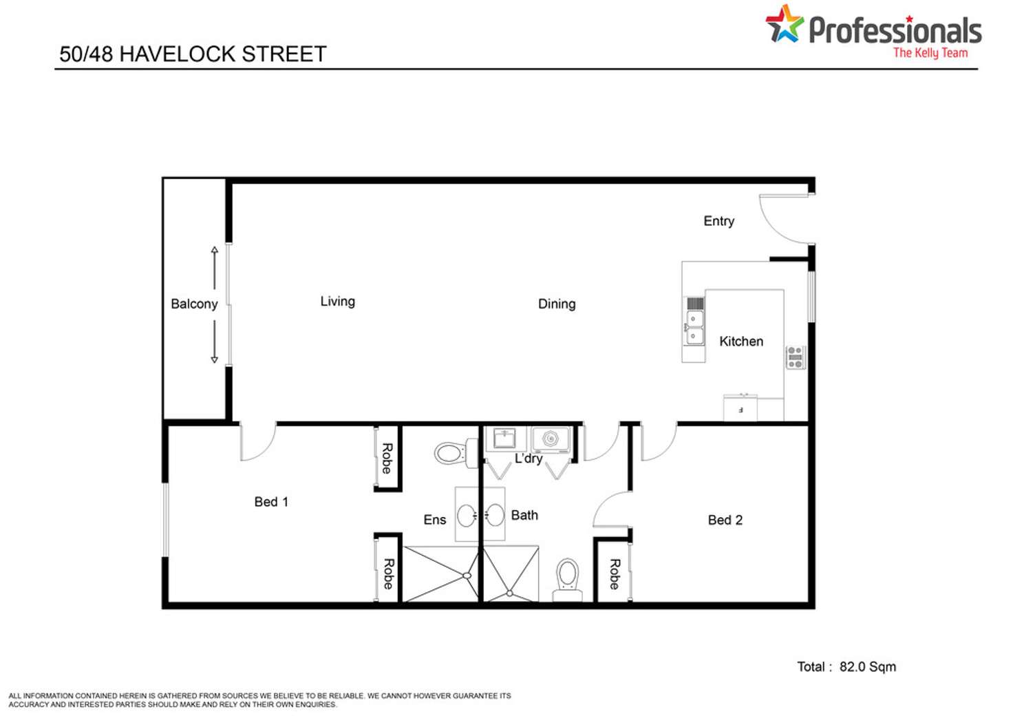 Floorplan of Homely apartment listing, 50/48 Havelock Street, West Perth WA 6005