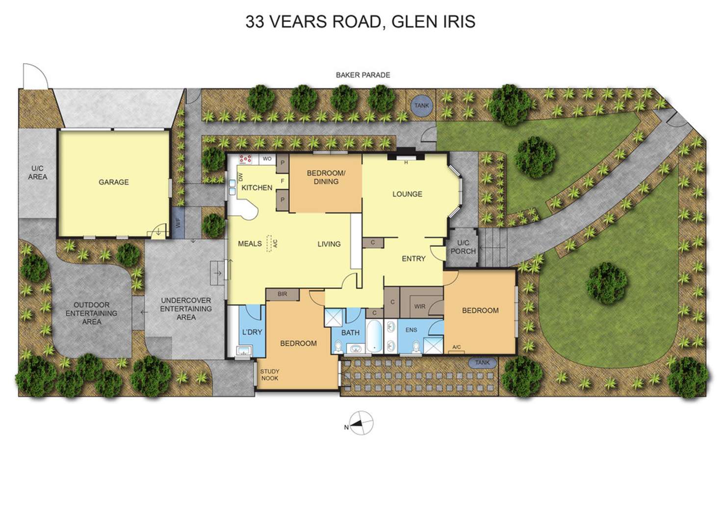 Floorplan of Homely house listing, 33 Vears Road, Glen Iris VIC 3146