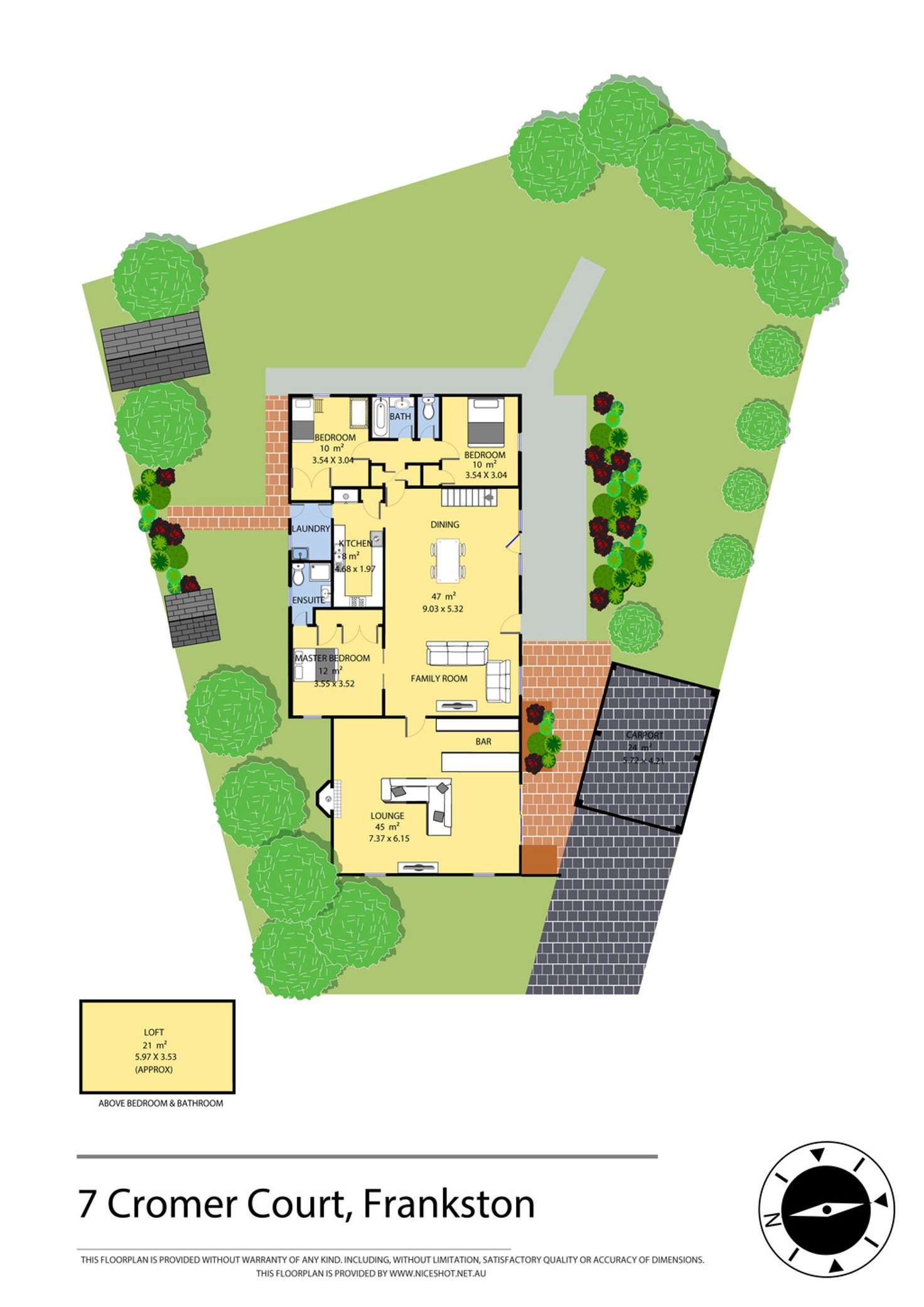 Floorplan of Homely house listing, 7 Cromer Court, Frankston VIC 3199