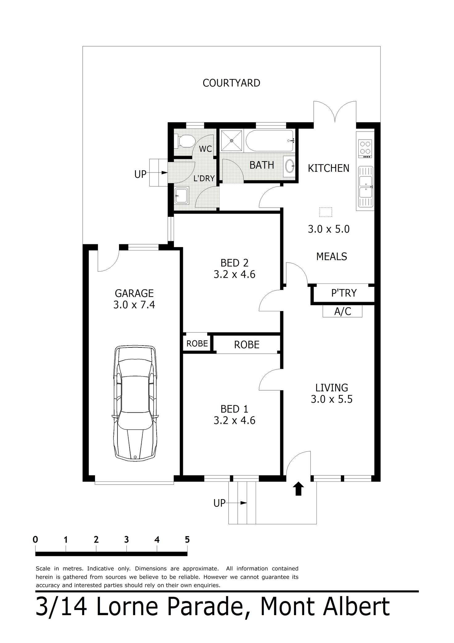 Floorplan of Homely unit listing, 3/14 Lorne Pde, Mont Albert VIC 3127