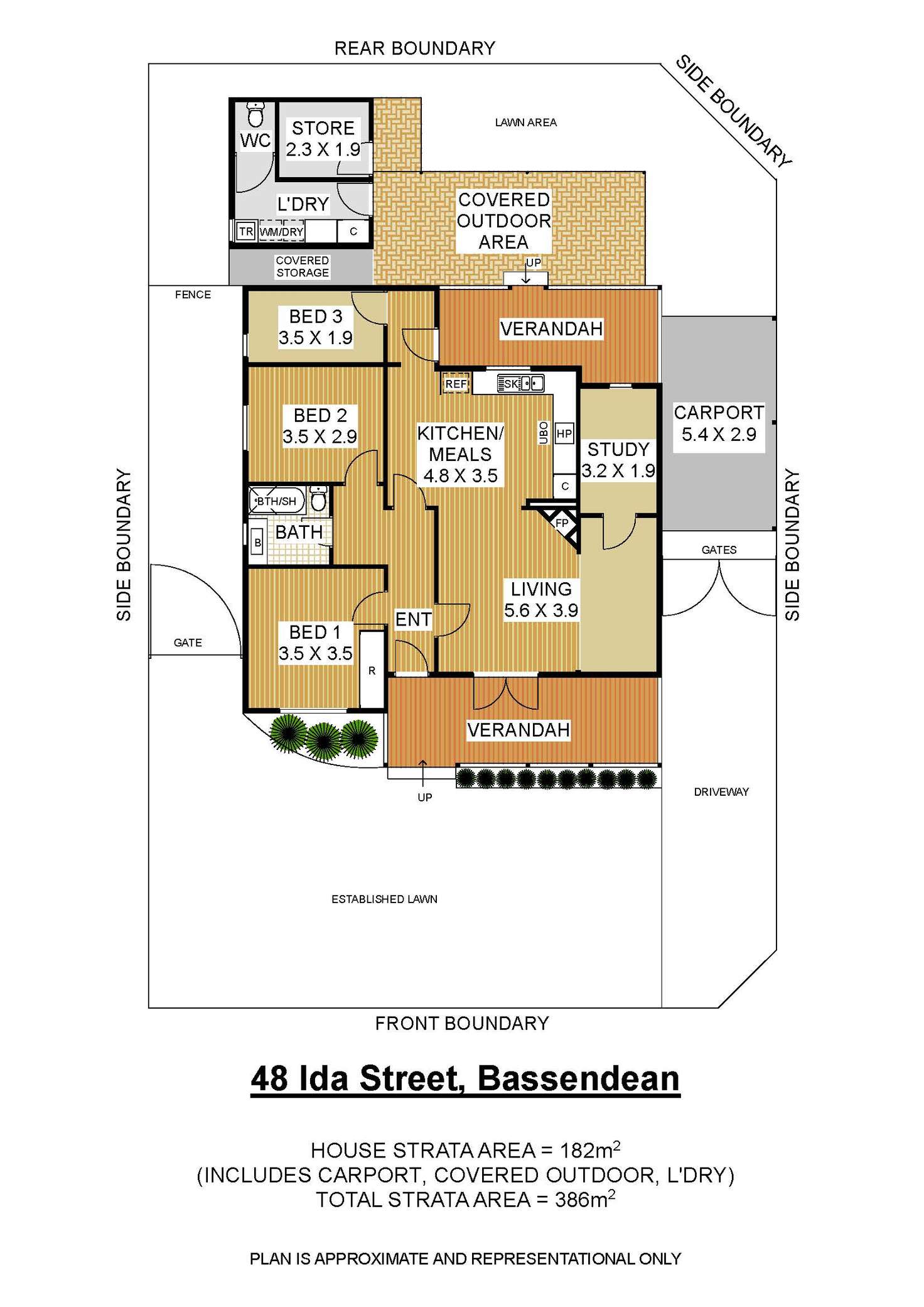 Floorplan of Homely house listing, 48 Ida Street, Bassendean WA 6054