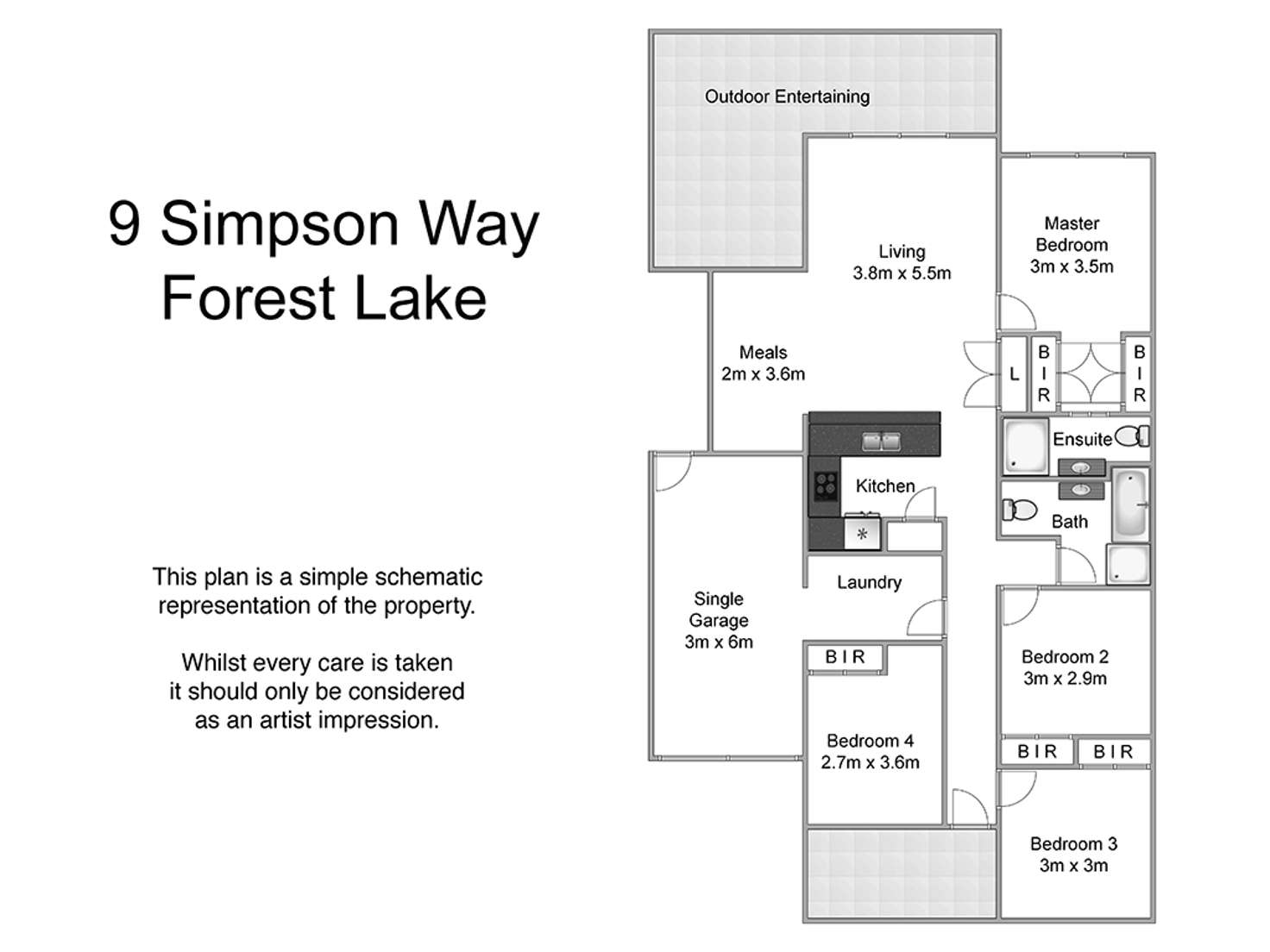 Floorplan of Homely house listing, 9 Simpson Way, Forest Lake QLD 4078