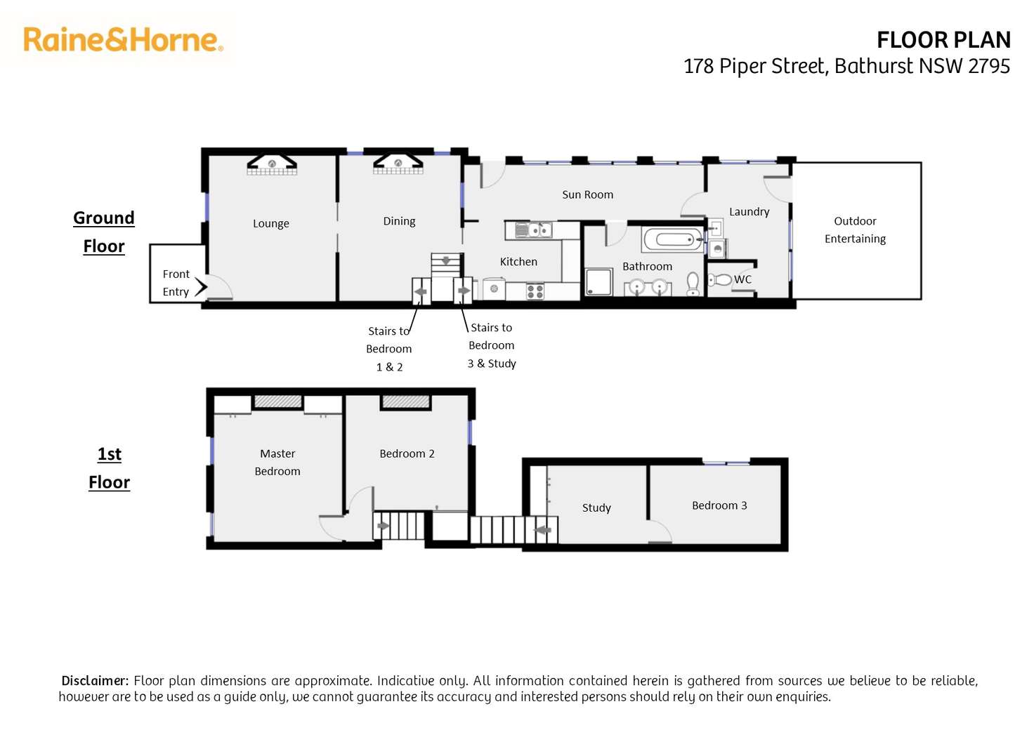 Floorplan of Homely unit listing, 178 Piper St, Bathurst NSW 2795