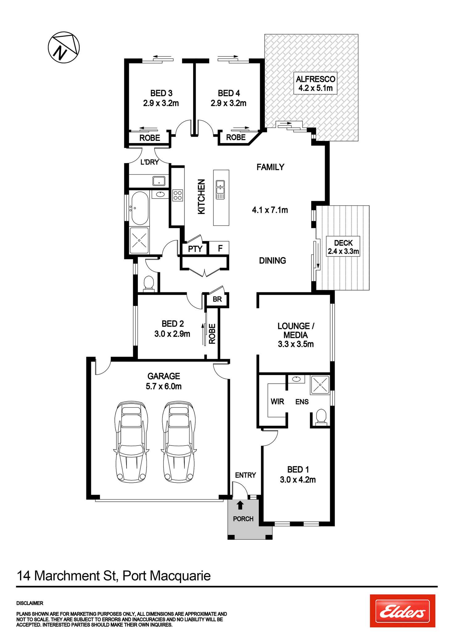 Floorplan of Homely house listing, 14 Marchment Street, Port Macquarie NSW 2444