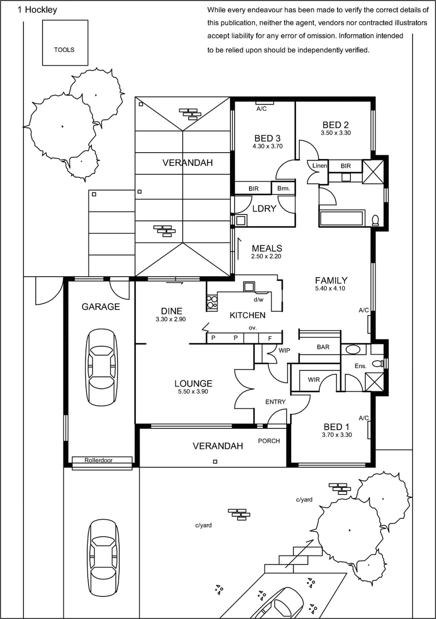 Floorplan of Homely house listing, 1 Hockley Terrace, Athelstone SA 5076