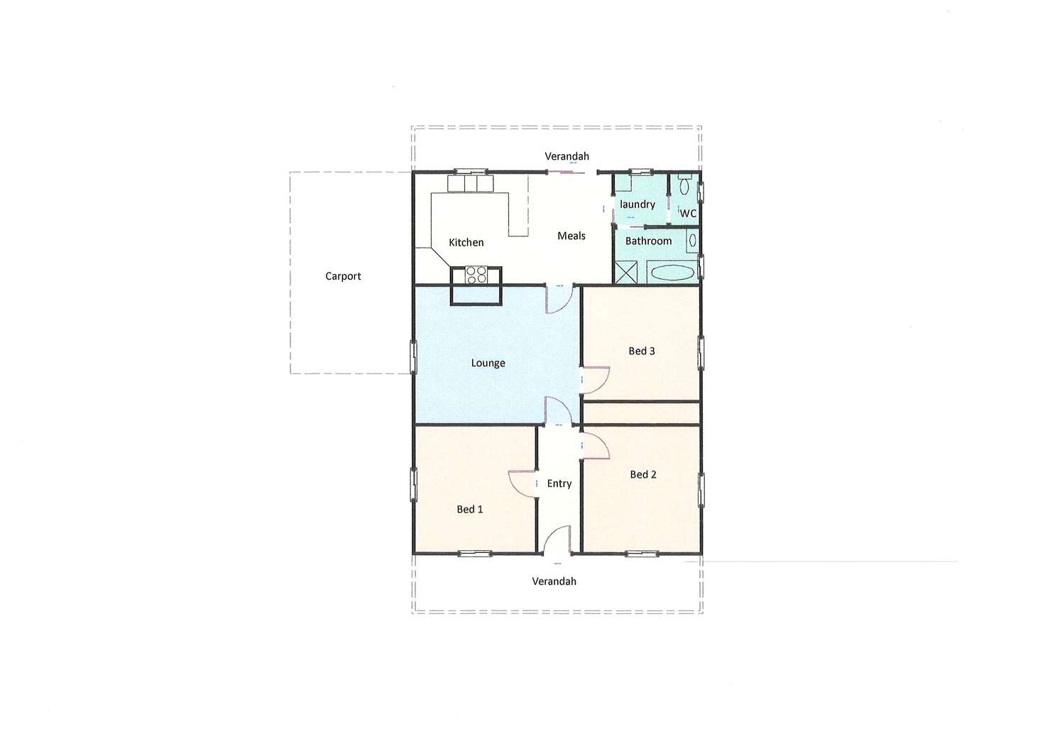 Floorplan of Homely house listing, 303 Barkly Street, Ararat VIC 3377