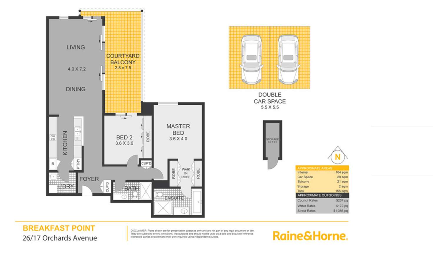 Floorplan of Homely apartment listing, 26/17 Orchards Avenue, Breakfast Point NSW 2137
