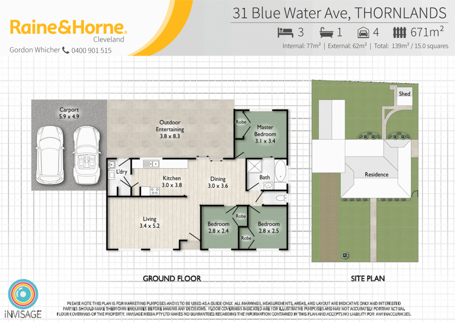 Floorplan of Homely house listing, 31 Blue Water Avenue, Thornlands QLD 4164