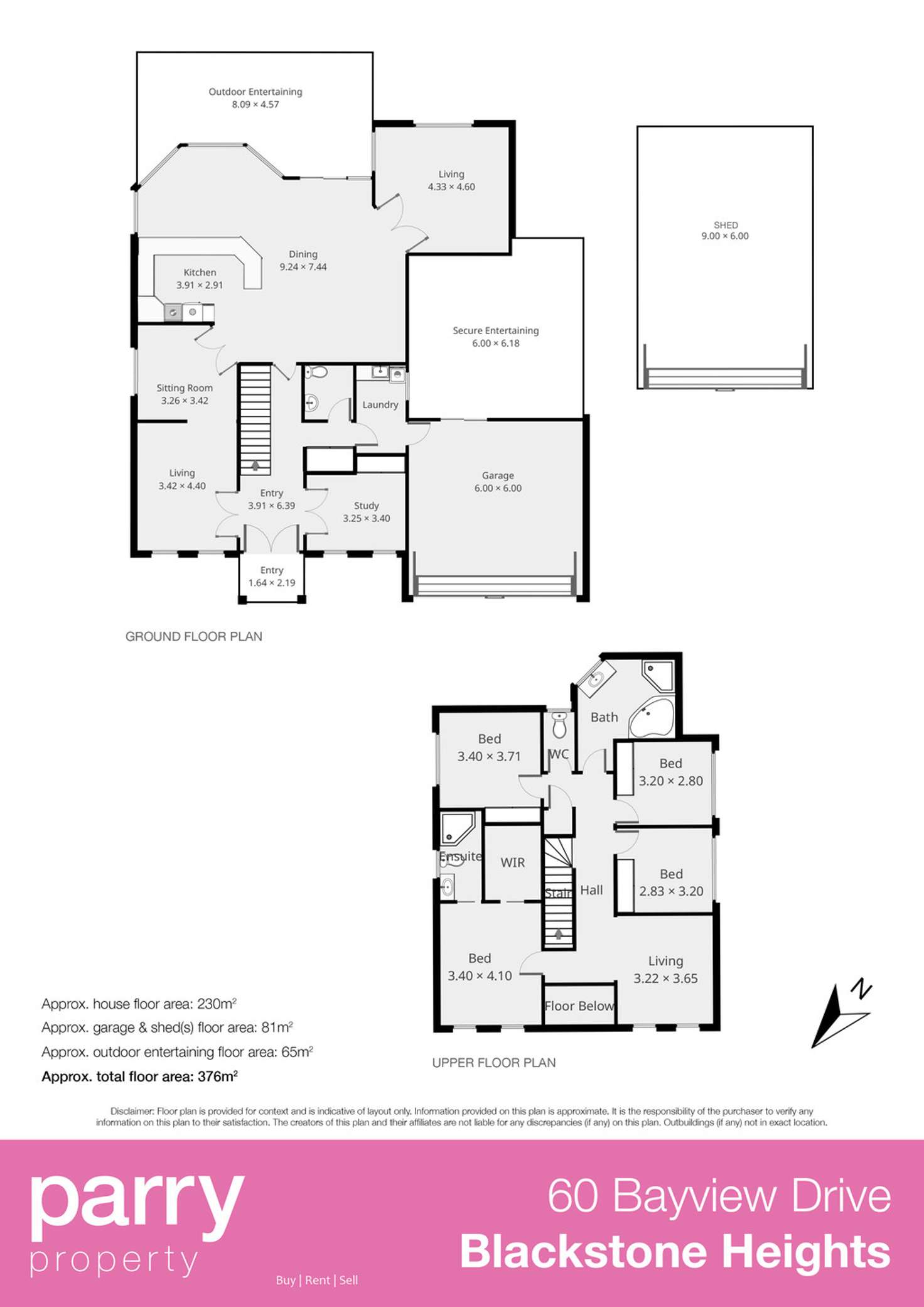 Floorplan of Homely house listing, 60 Bayview Drive, Blackstone Heights TAS 7250