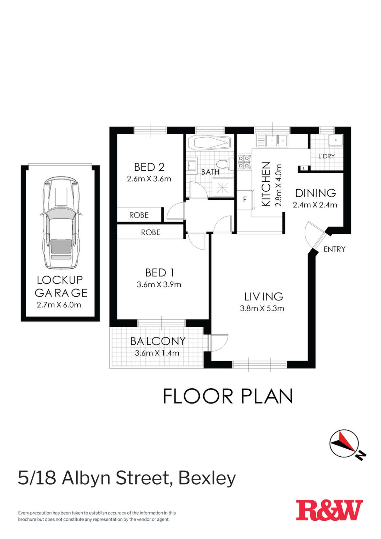 Floorplan of Homely apartment listing, 5/18 Albyn Street, Bexley NSW 2207