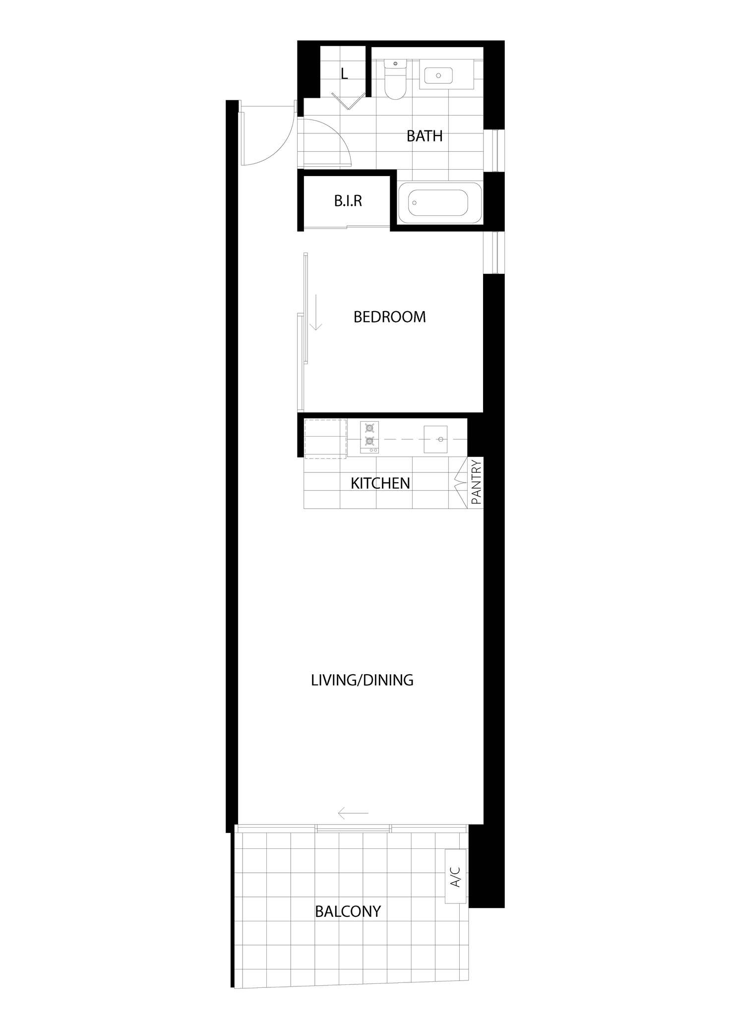 Floorplan of Homely apartment listing, 1006/200 Spencer Street, Melbourne VIC 3000