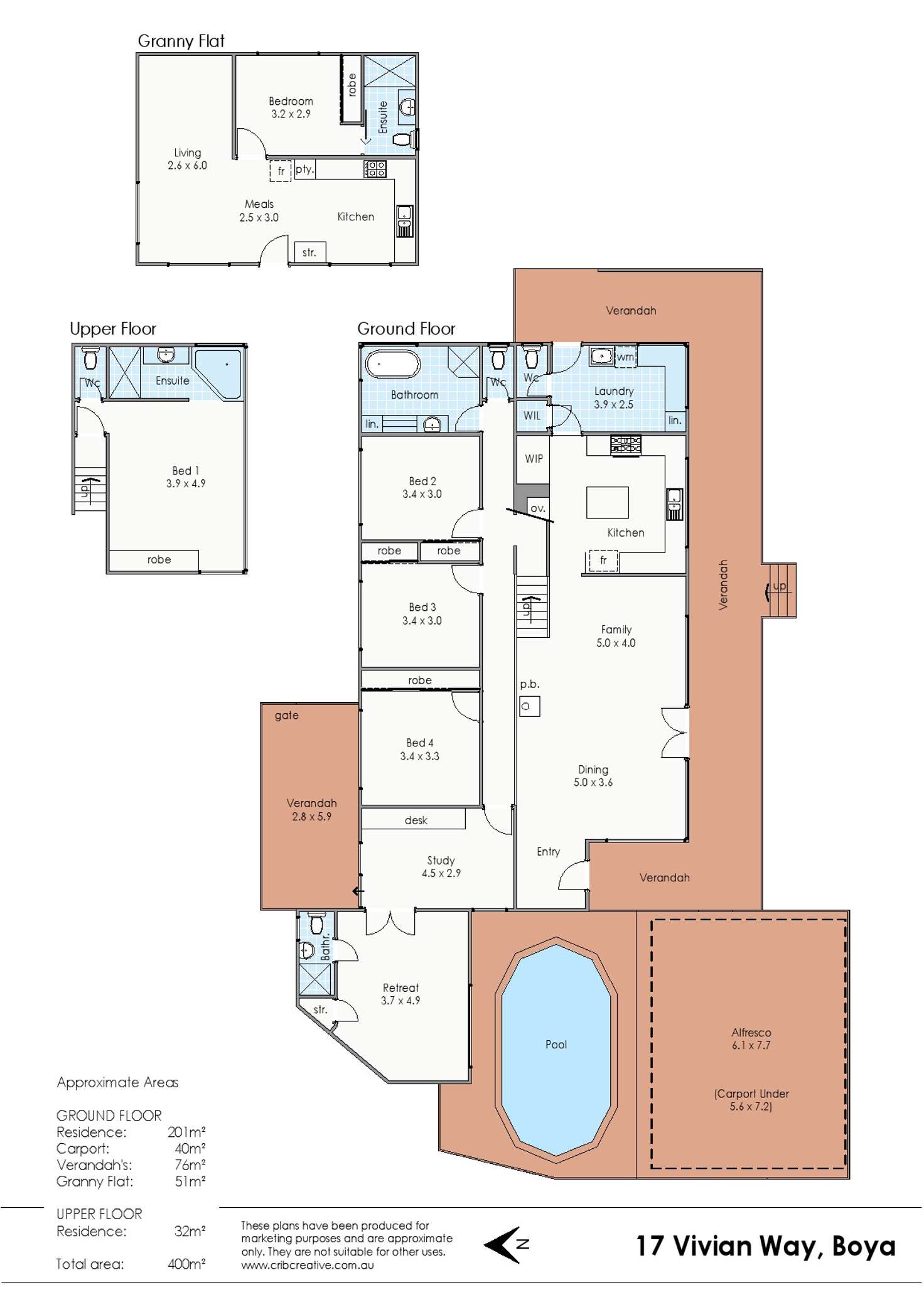 Floorplan of Homely house listing, 17 Vivian Way, Boya WA 6056