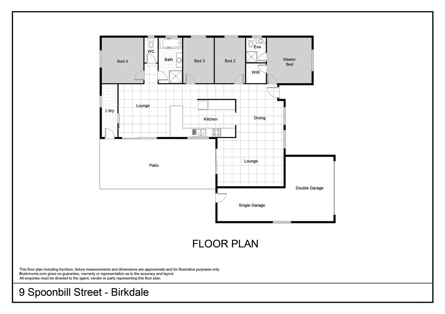 Floorplan of Homely house listing, 9 Spoonbill Street, Birkdale QLD 4159