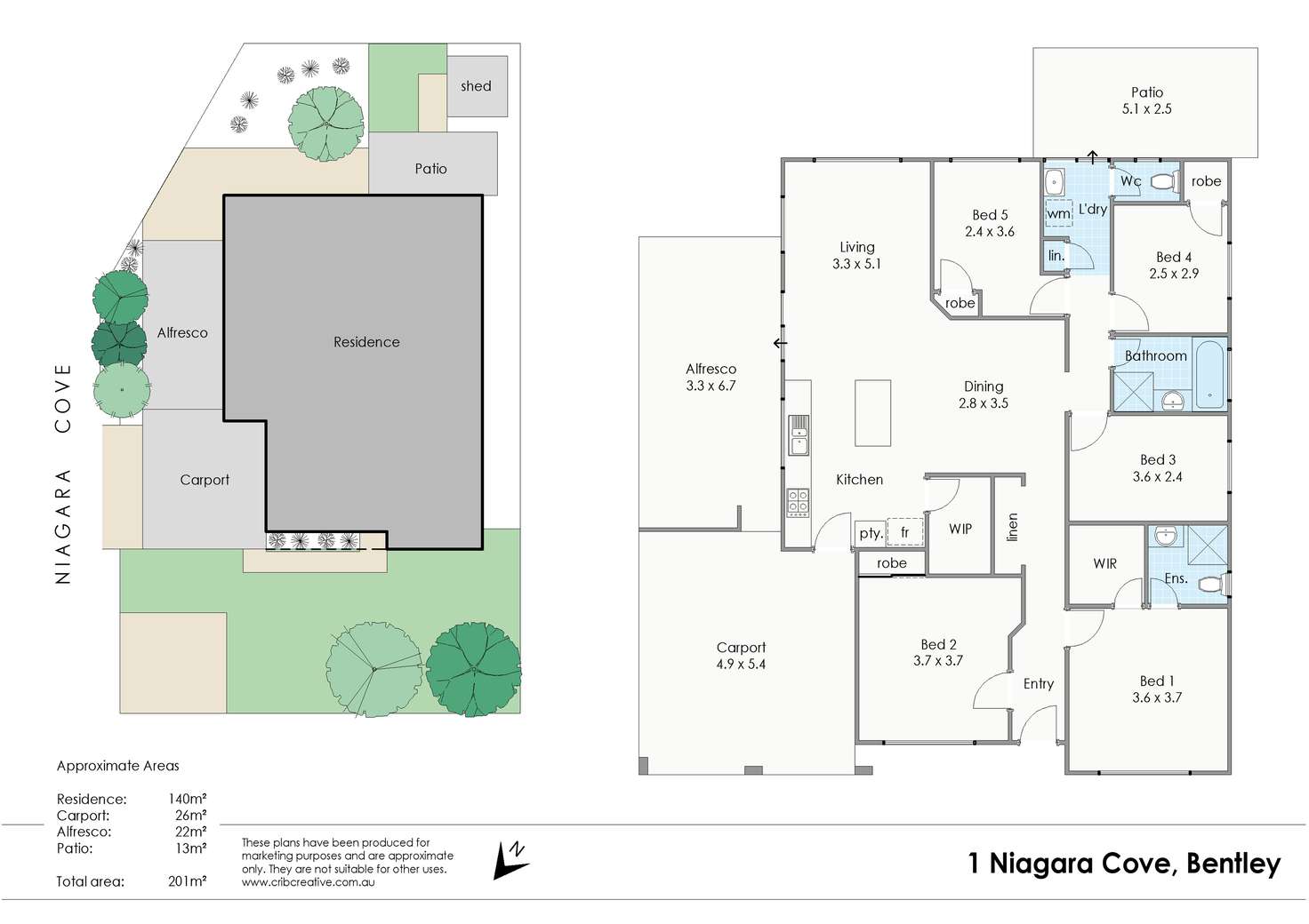 Floorplan of Homely house listing, 1 Niagara Cove, Bentley WA 6102