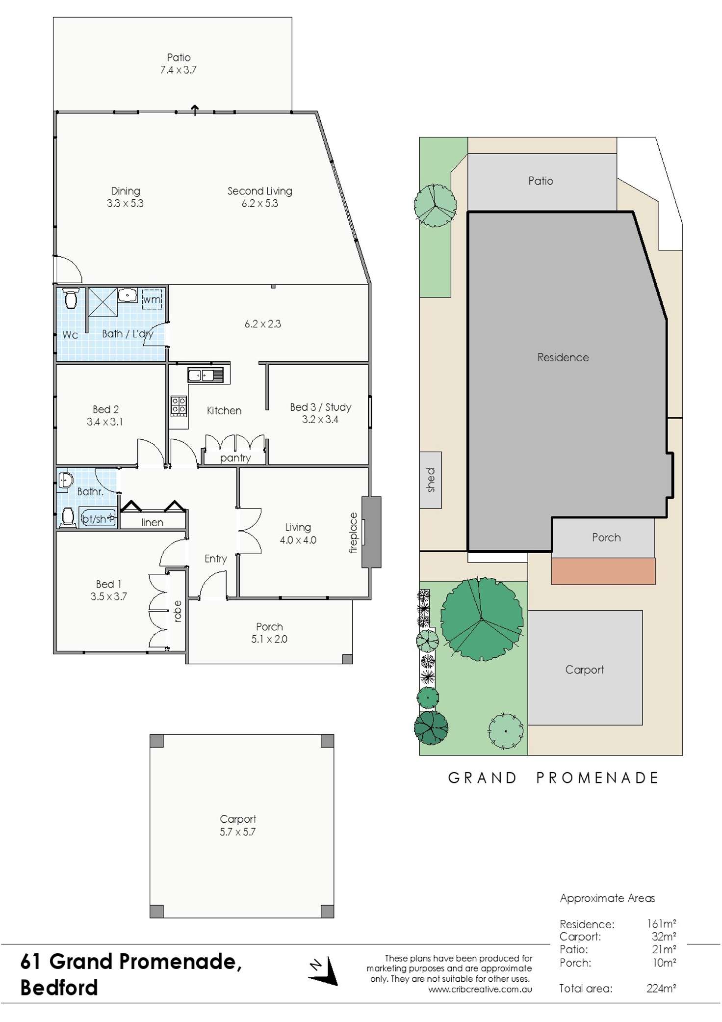 Floorplan of Homely house listing, 61 Grand Promenade, Bedford WA 6052