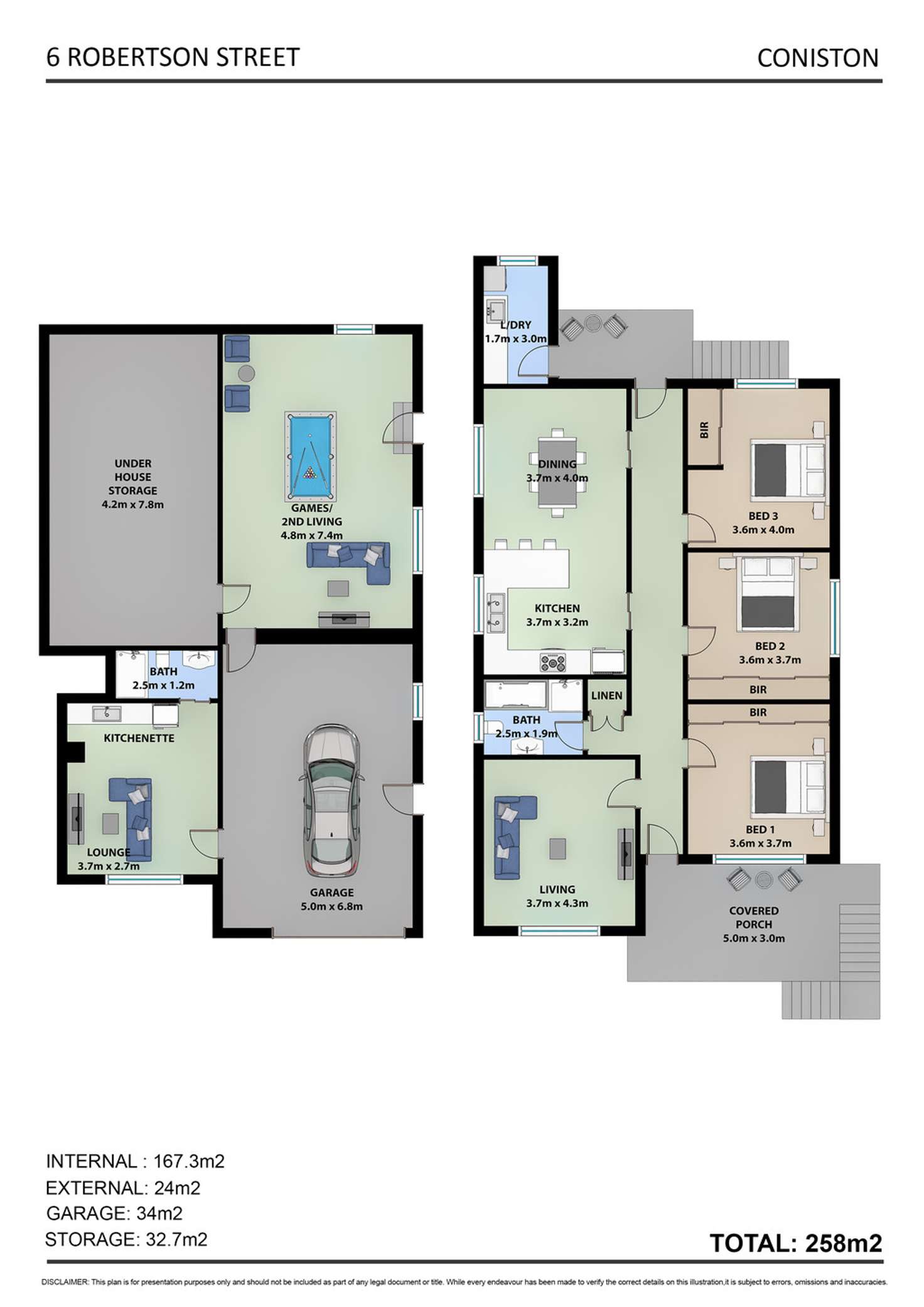 Floorplan of Homely house listing, 6 Robertson Street, Coniston NSW 2500