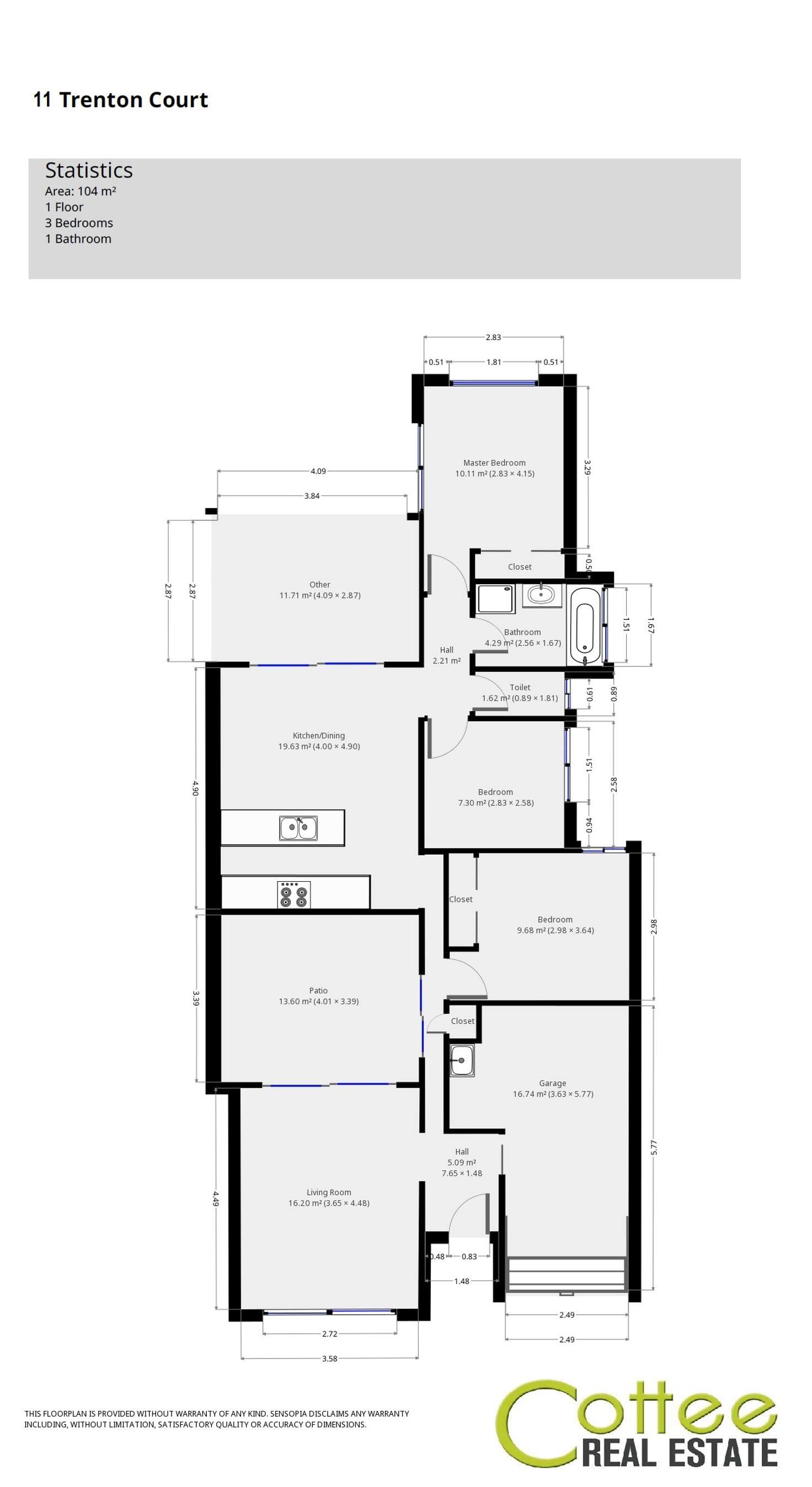 Floorplan of Homely house listing, 11 Trenton Court, Bracken Ridge QLD 4017