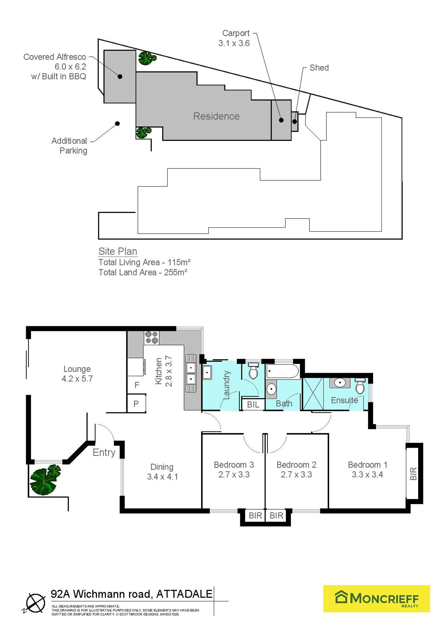 Floorplan of Homely villa listing, 92a Wichmann Road, Attadale WA 6156