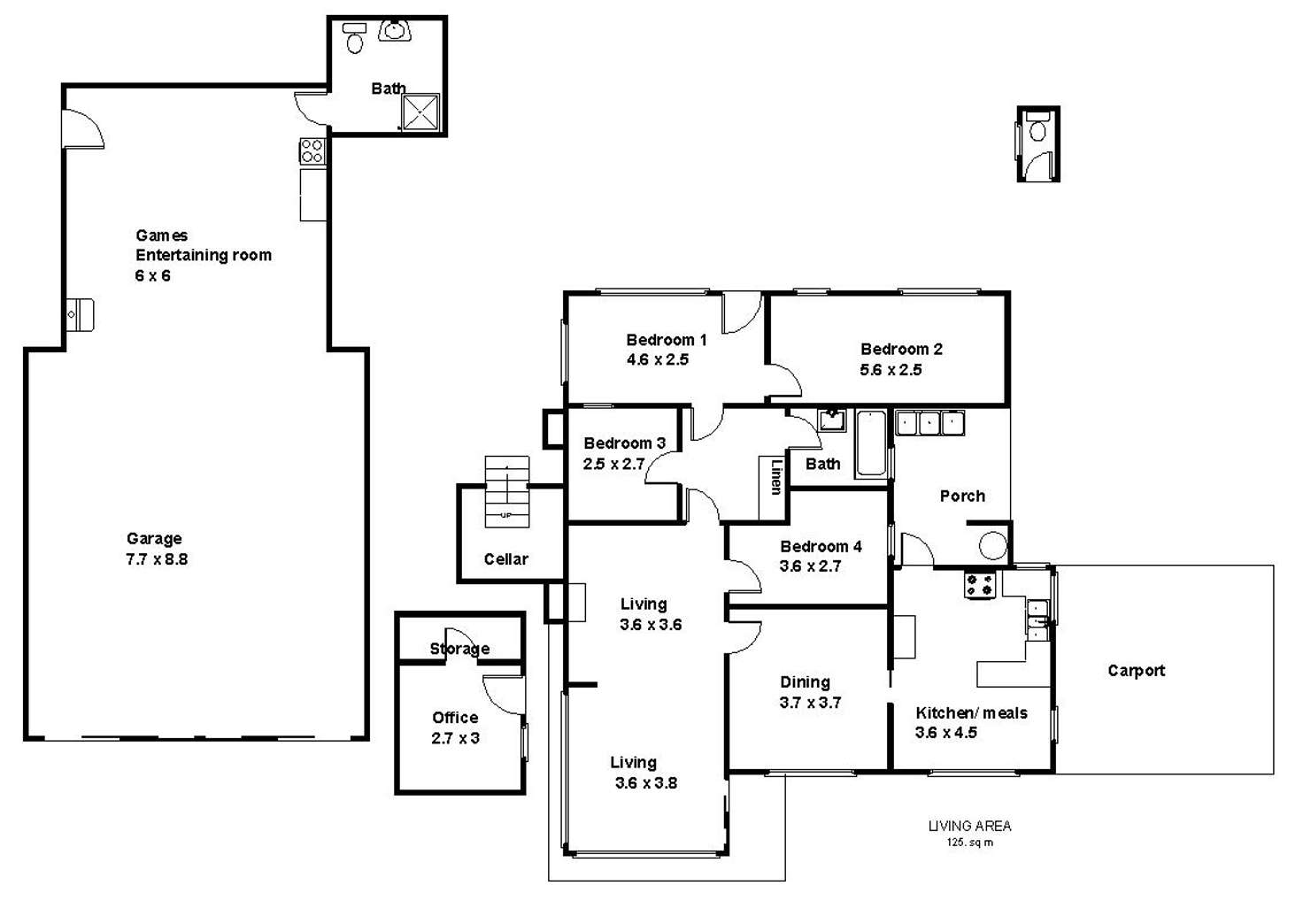 Floorplan of Homely house listing, 434 Kulkyne Street, Renmark SA 5341