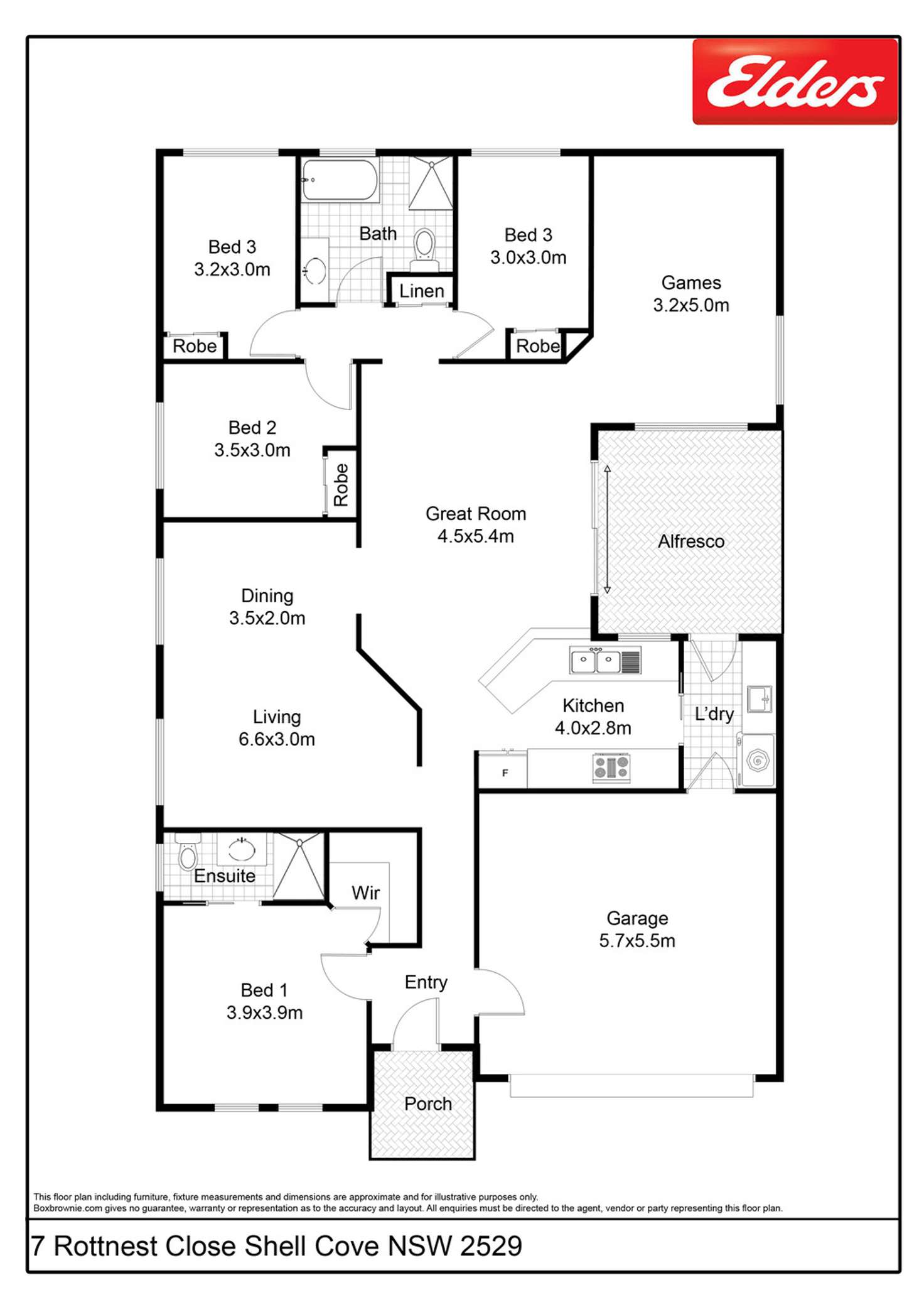 Floorplan of Homely house listing, 7 Rottnest Close, Shell Cove NSW 2529