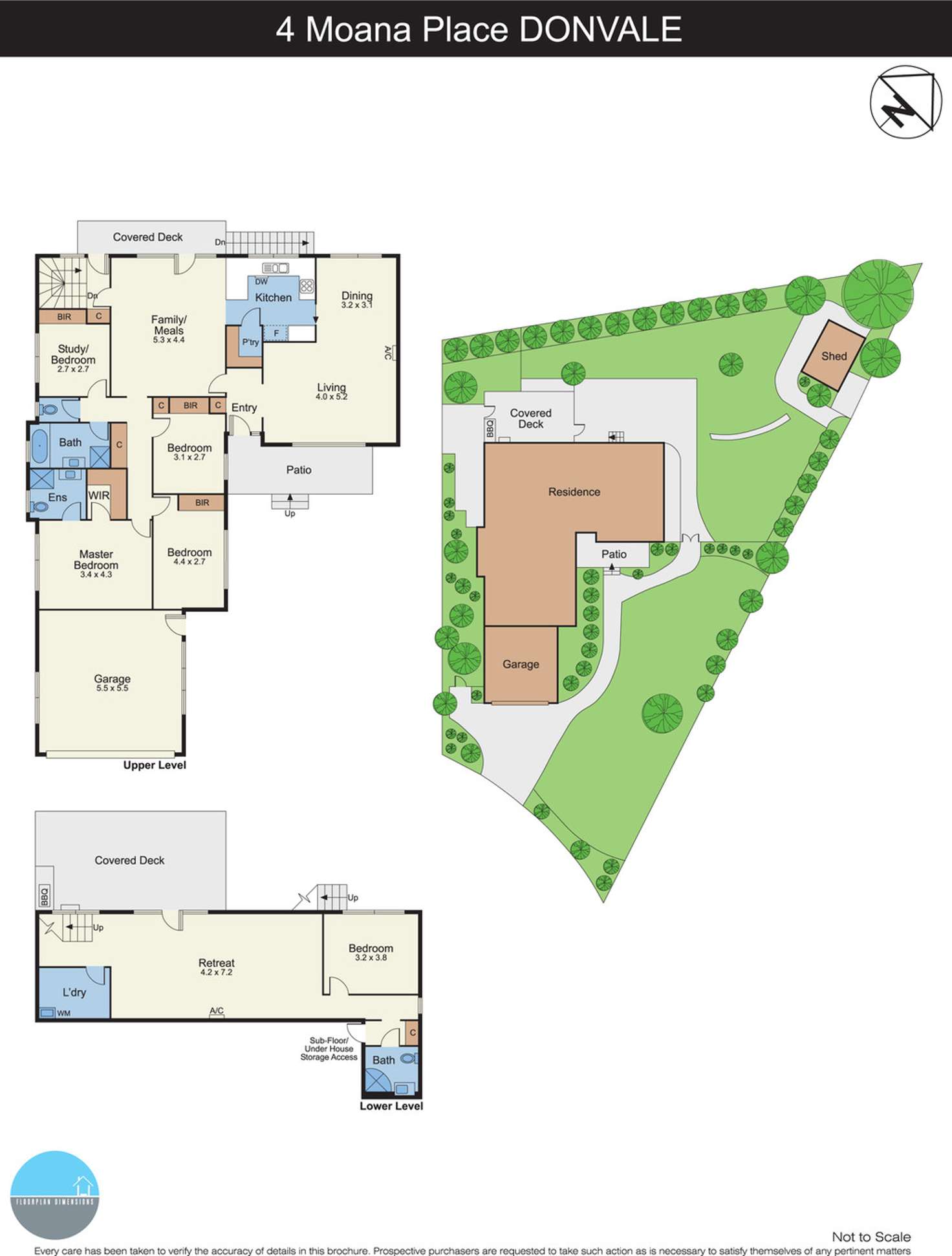 Floorplan of Homely house listing, 4 Moana Place, Donvale VIC 3111