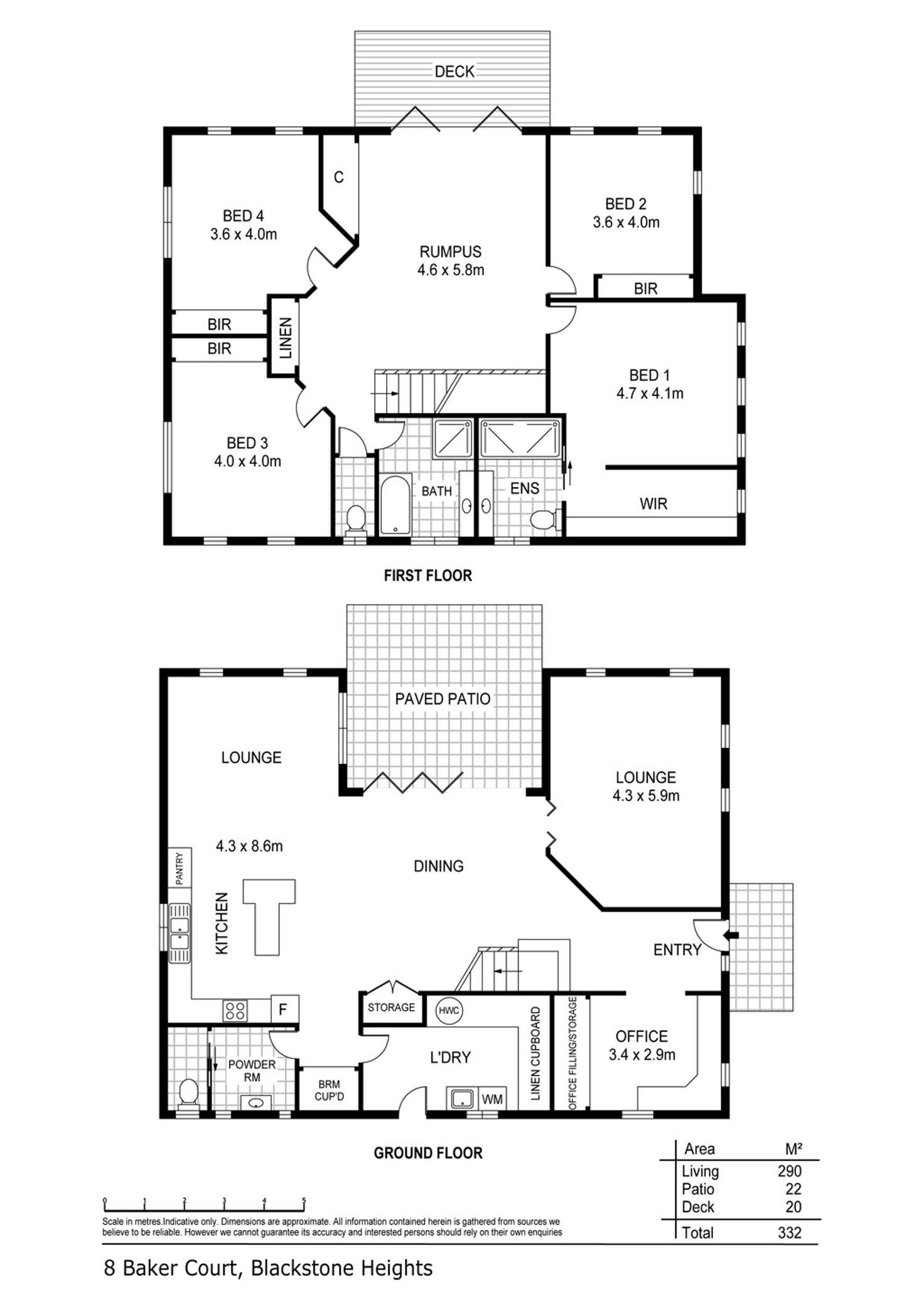 Floorplan of Homely house listing, 8 Baker Crt, Blackstone Heights TAS 7250