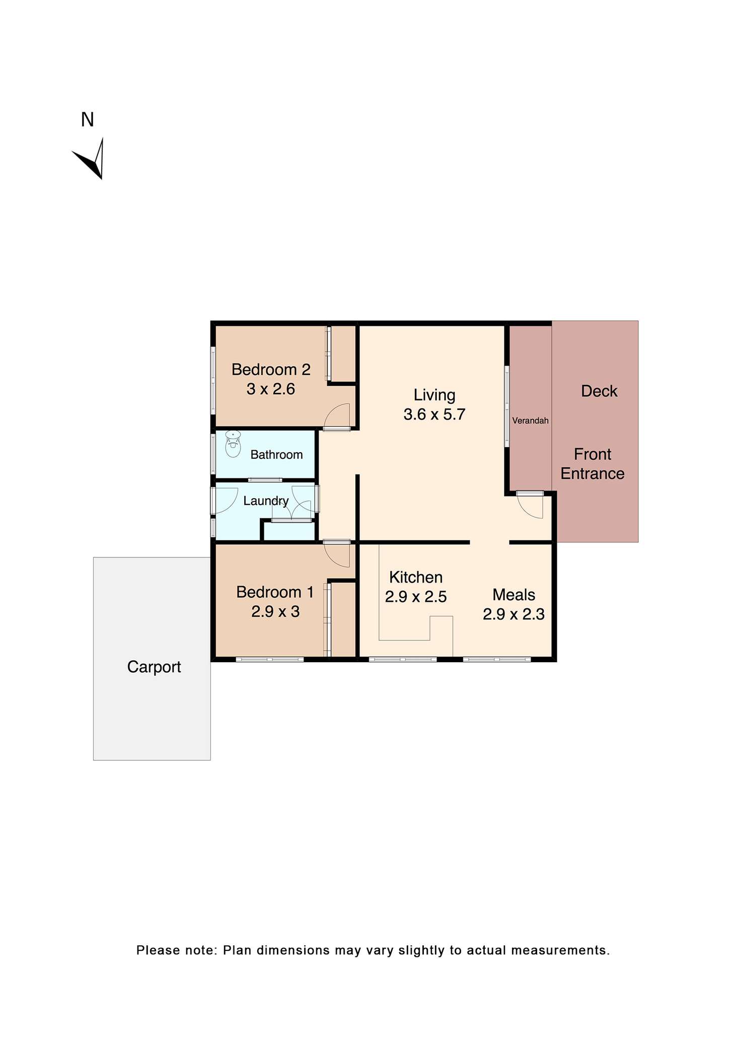 Floorplan of Homely unit listing, 1/4 Aquila Court, Ballarat North VIC 3350