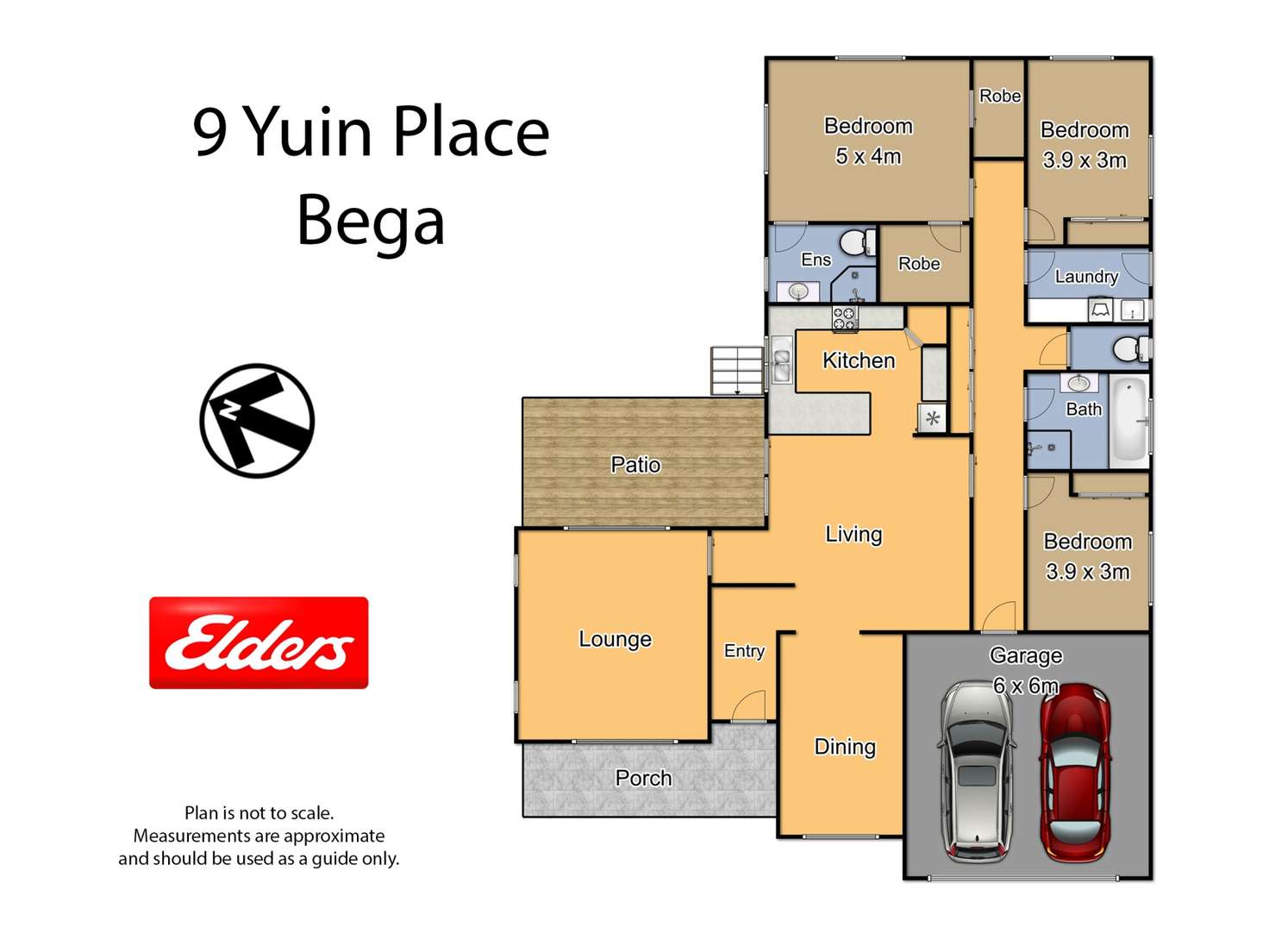 Floorplan of Homely house listing, 9 Yuin Place, Bega NSW 2550