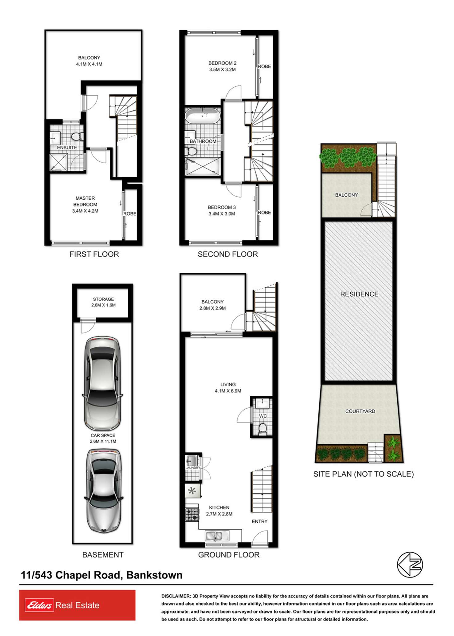 Floorplan of Homely townhouse listing, 11/543-545 Chapel Road, Bankstown NSW 2200