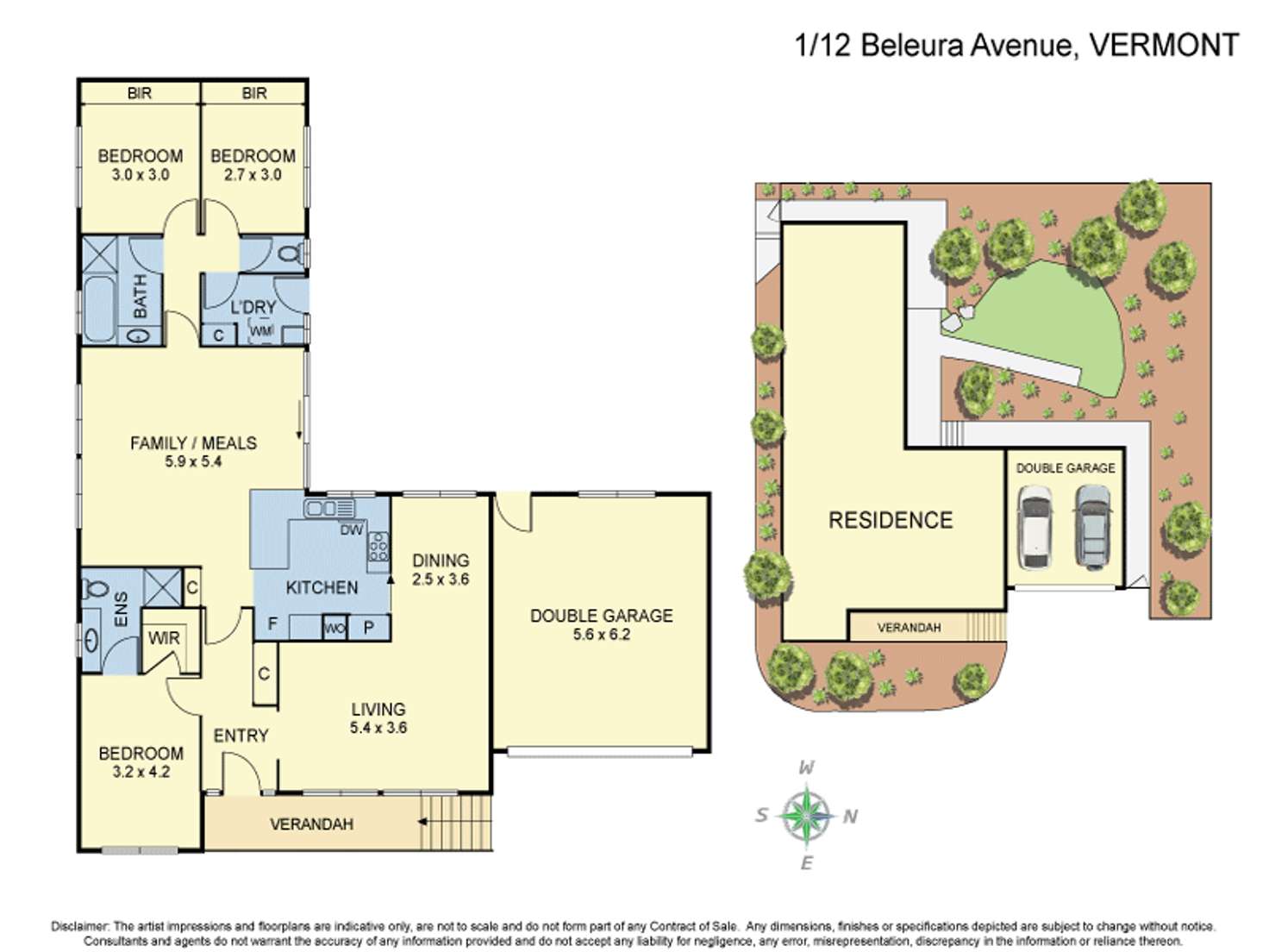 Floorplan of Homely unit listing, 1/12 Beleura Avenue, Vermont VIC 3133