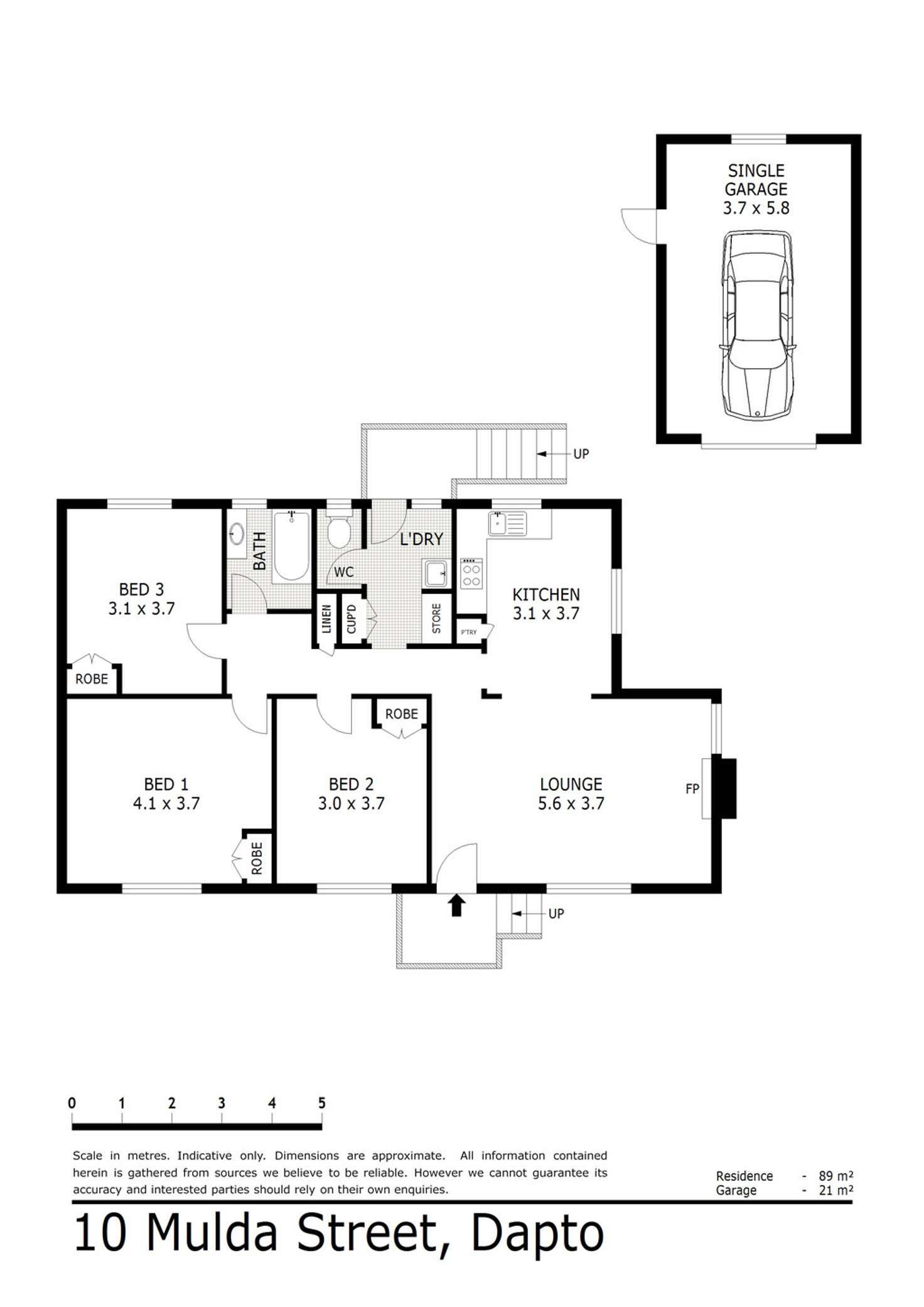 Floorplan of Homely house listing, 10 Mulda Street, Dapto NSW 2530